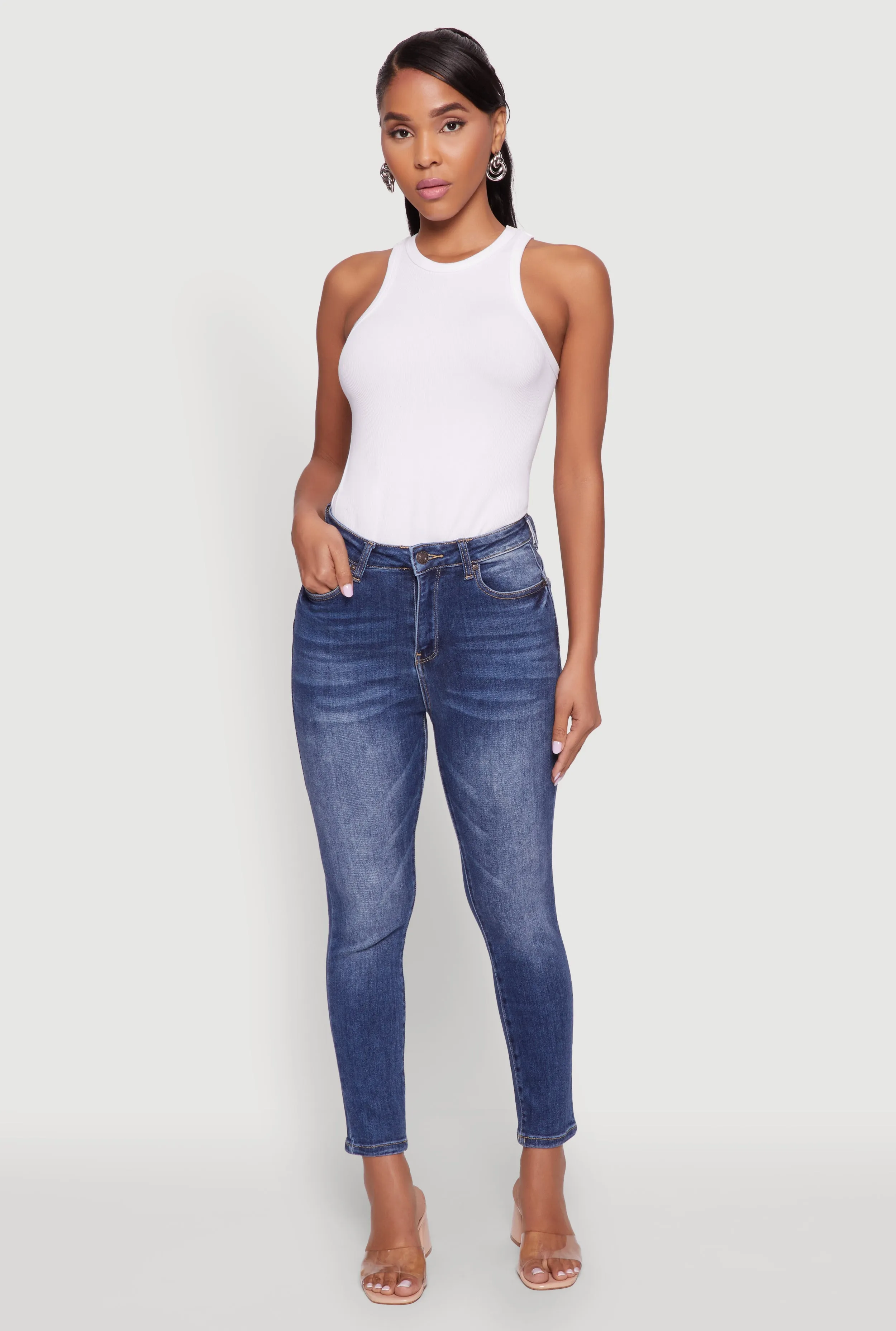 WAX Cropped Skinny Jeans sold by Rainbow product image thumbnail 4