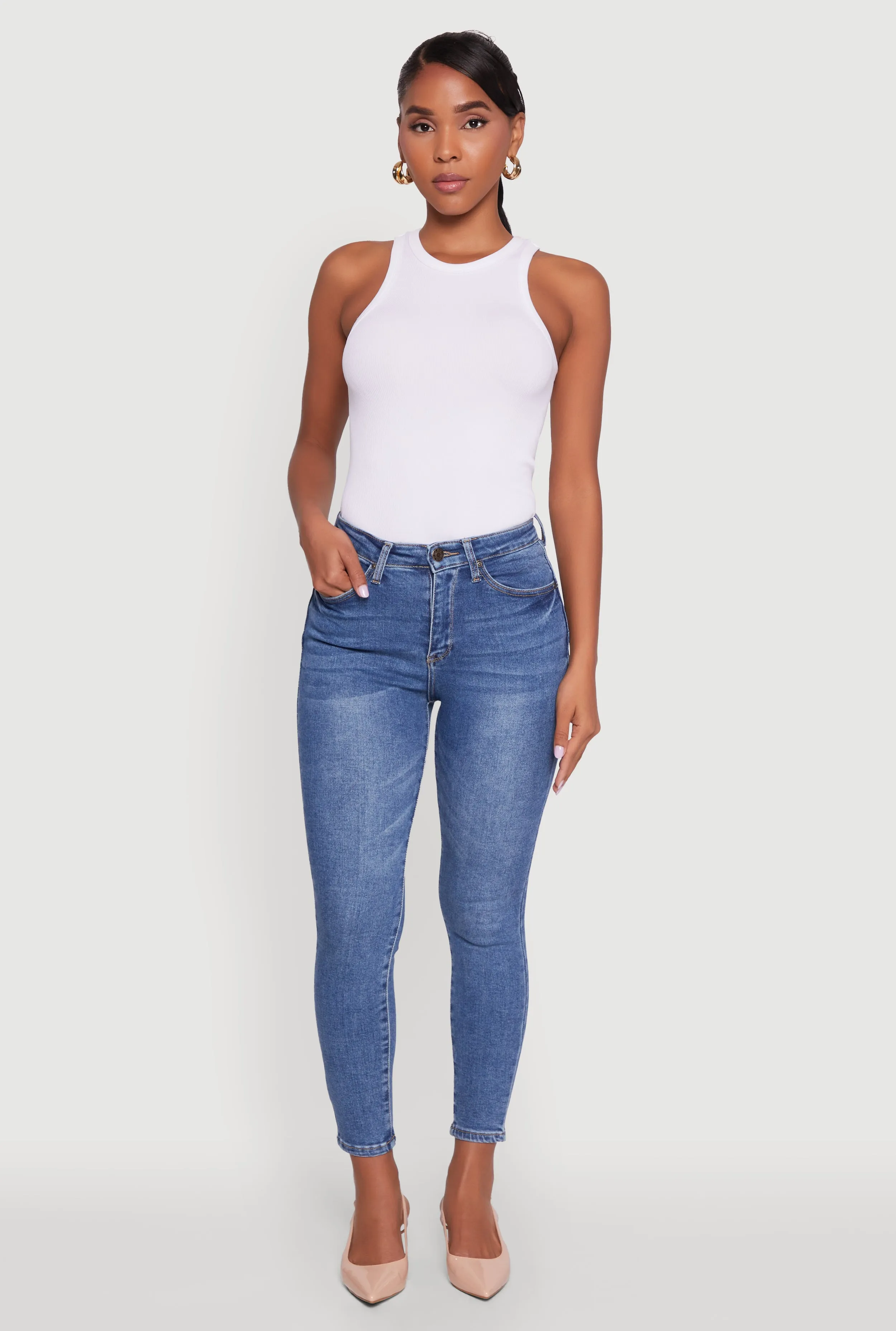 WAX Cropped Skinny Jeans sold by Rainbow product image thumbnail 3