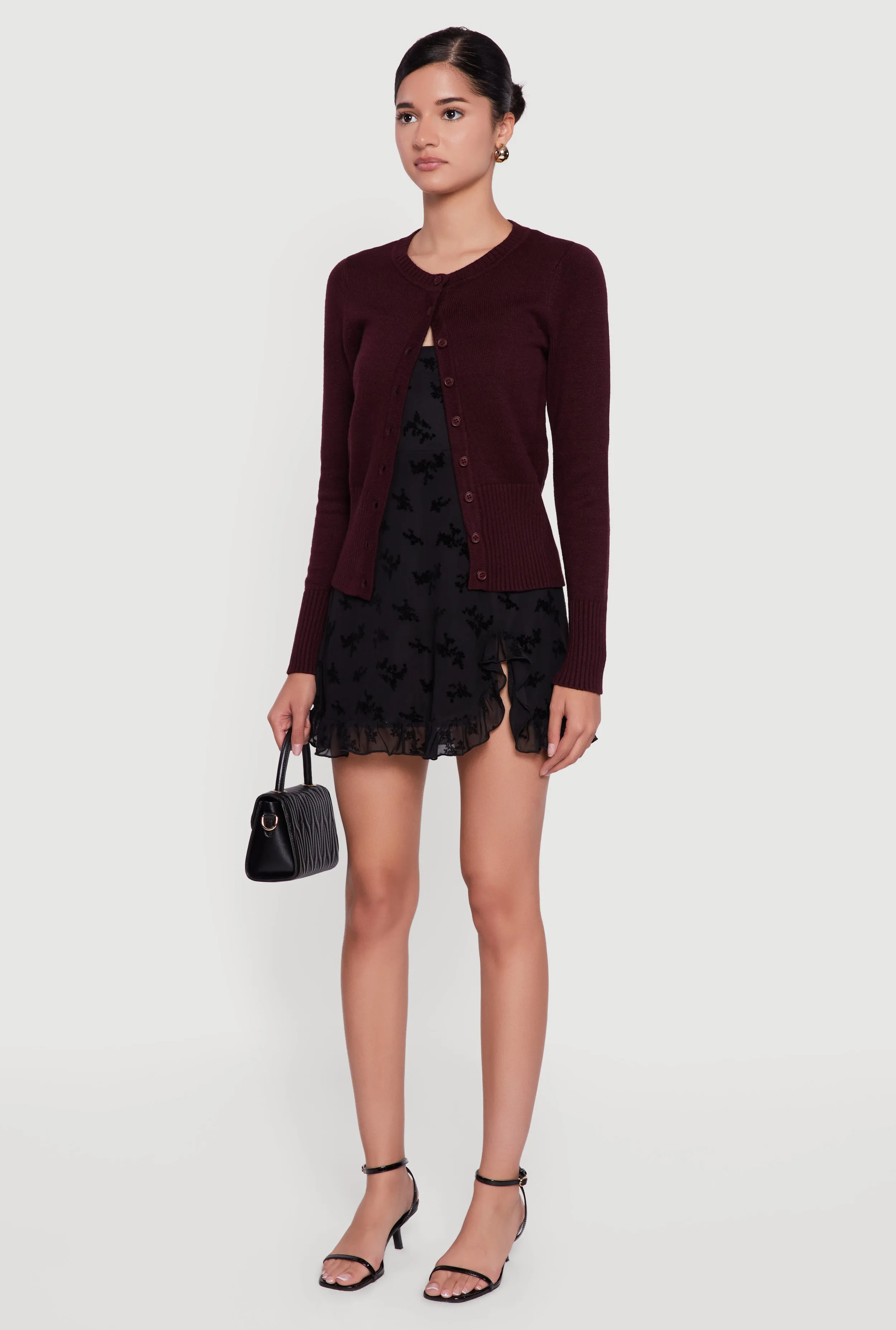 Rib Knit Button Front Cardigan sold by Rainbow product image thumbnail 5