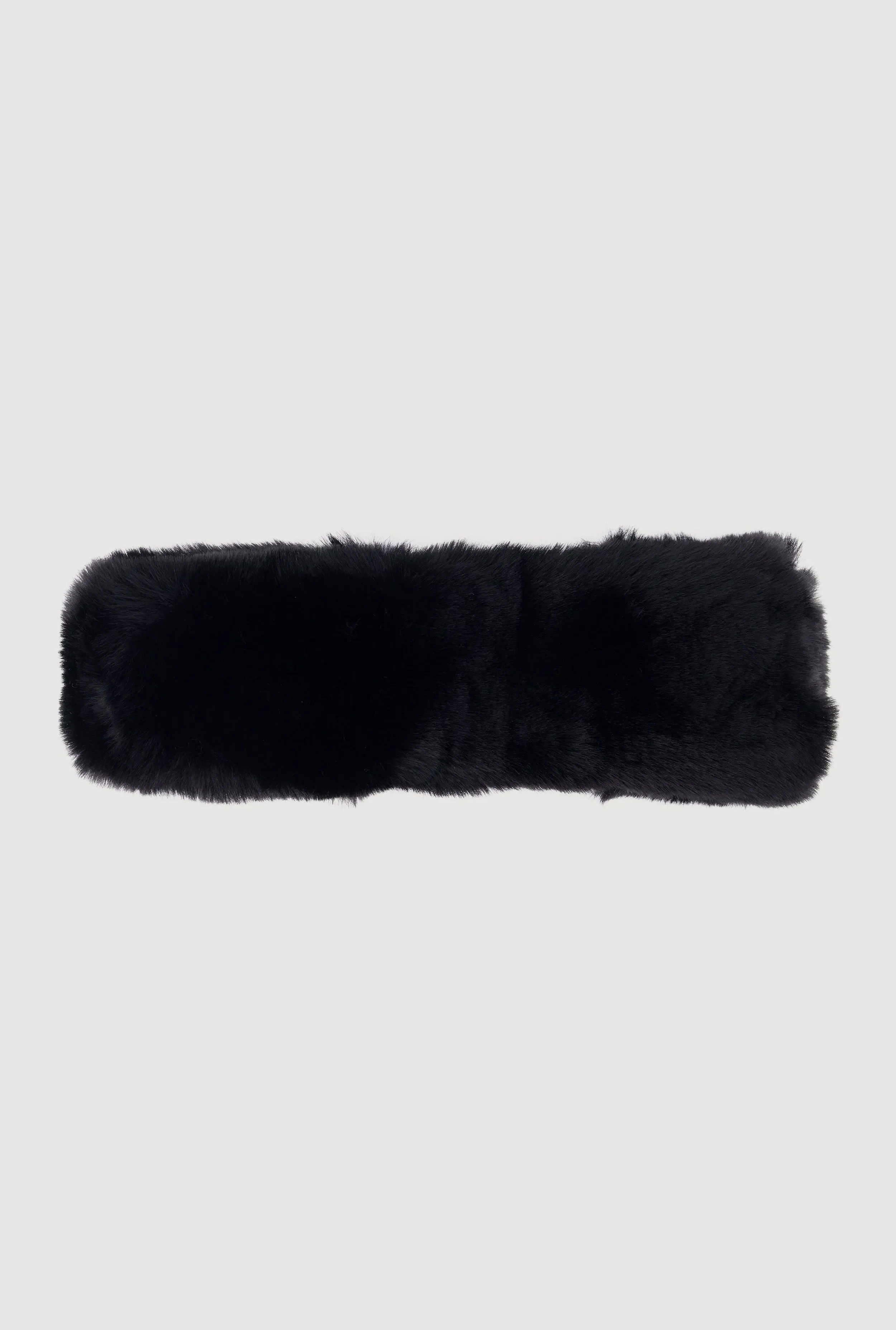 Solid Faux Fur Elastic Band Head Wrap sold by Rainbow