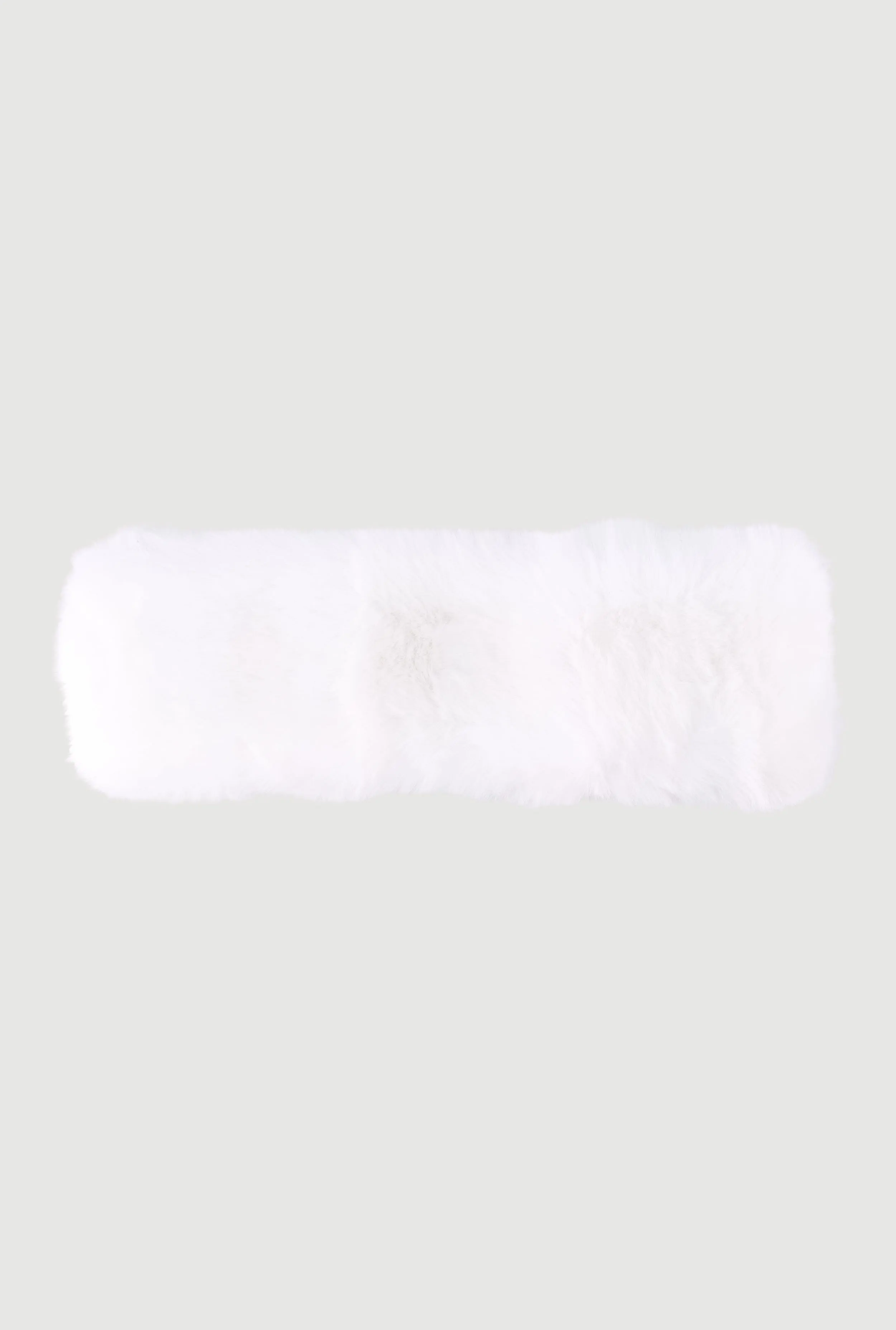 Solid Faux Fur Elastic Band Head Wrap sold by Rainbow