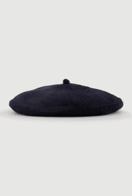 Solid Faux Fur Beret sold by Rainbow