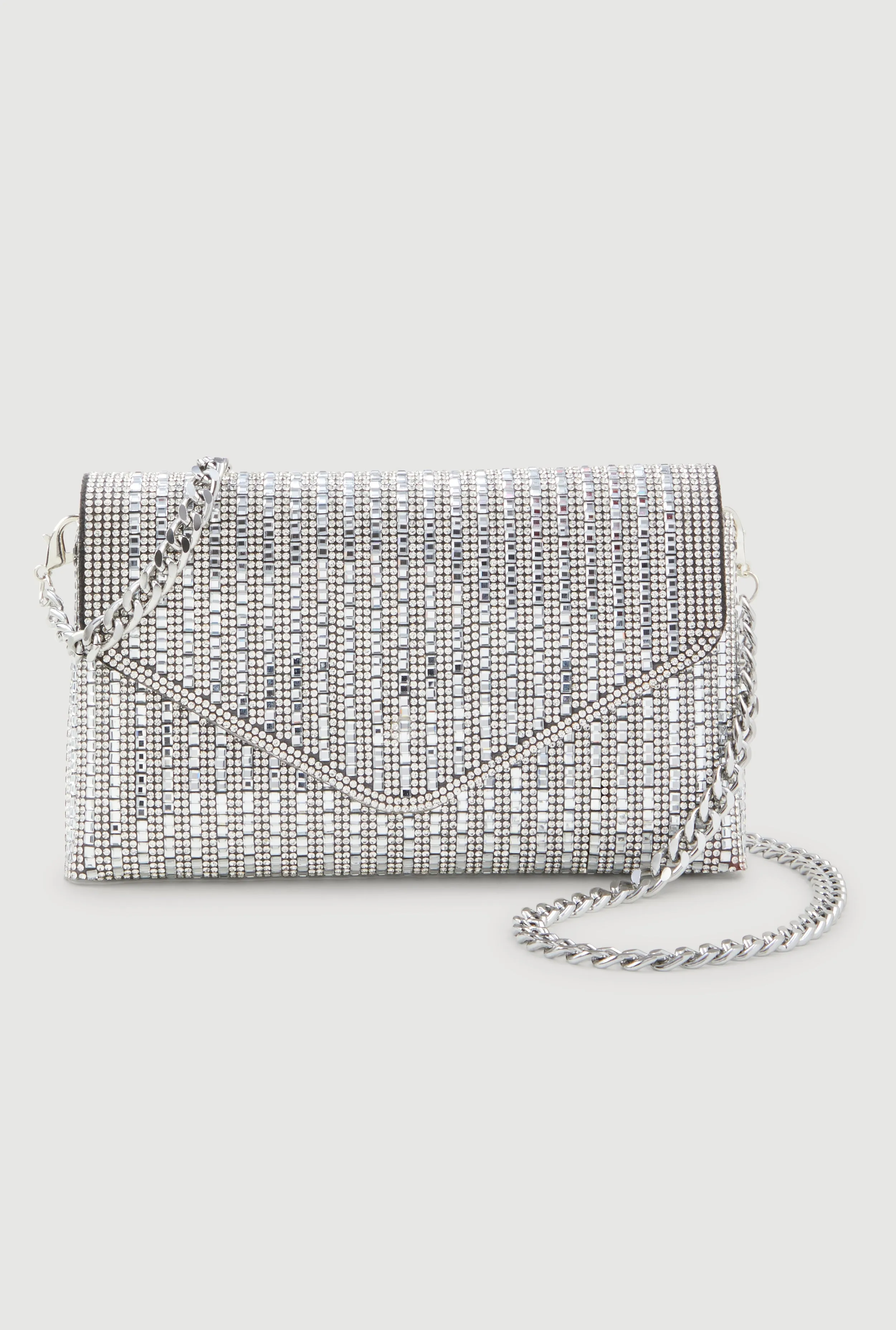 Rhinestone Envelope Clutch with Removable Strap sold by Rainbow