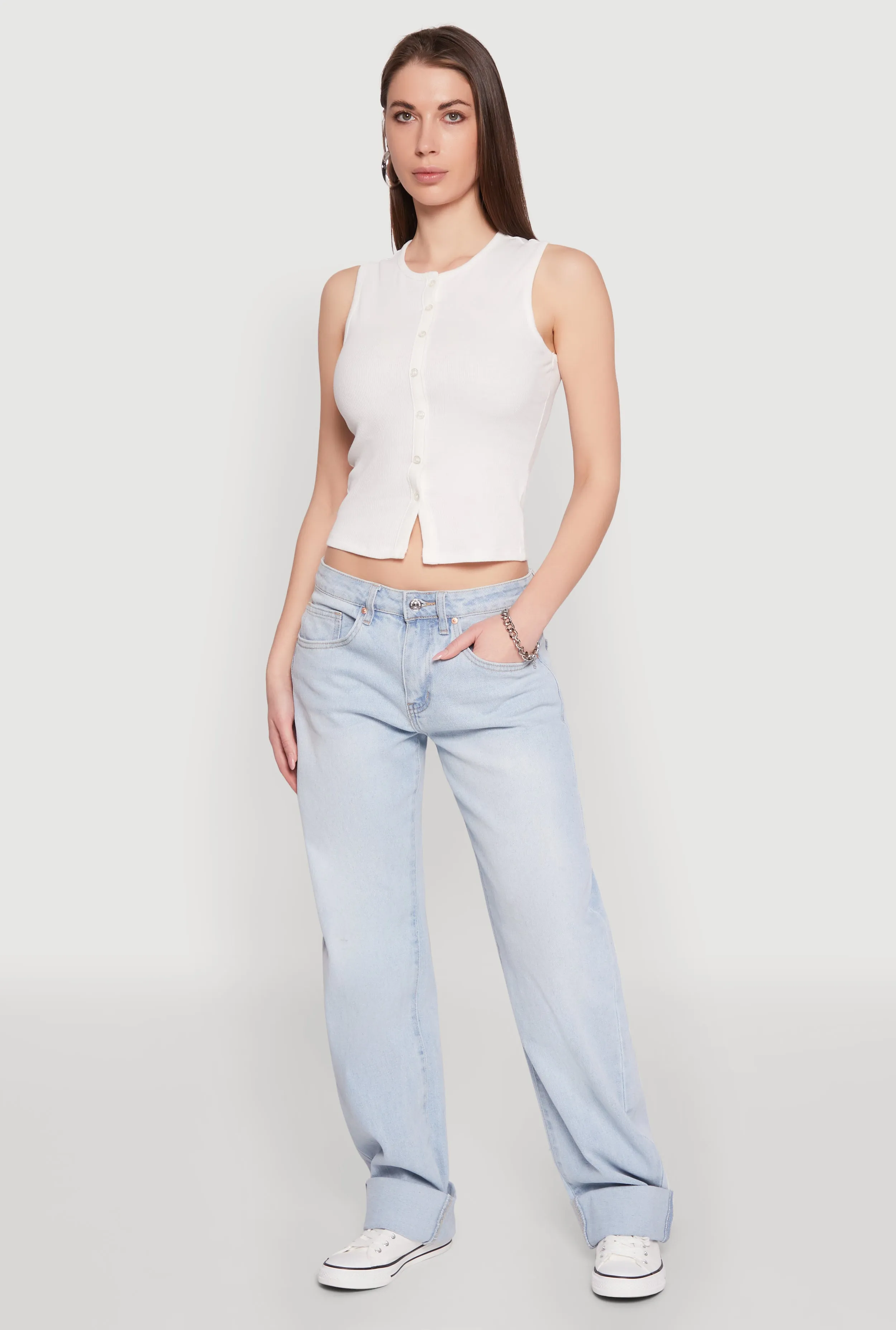 Almost Famous Rib Knit Sweater Vest sold by Rainbow product image thumbnail 3