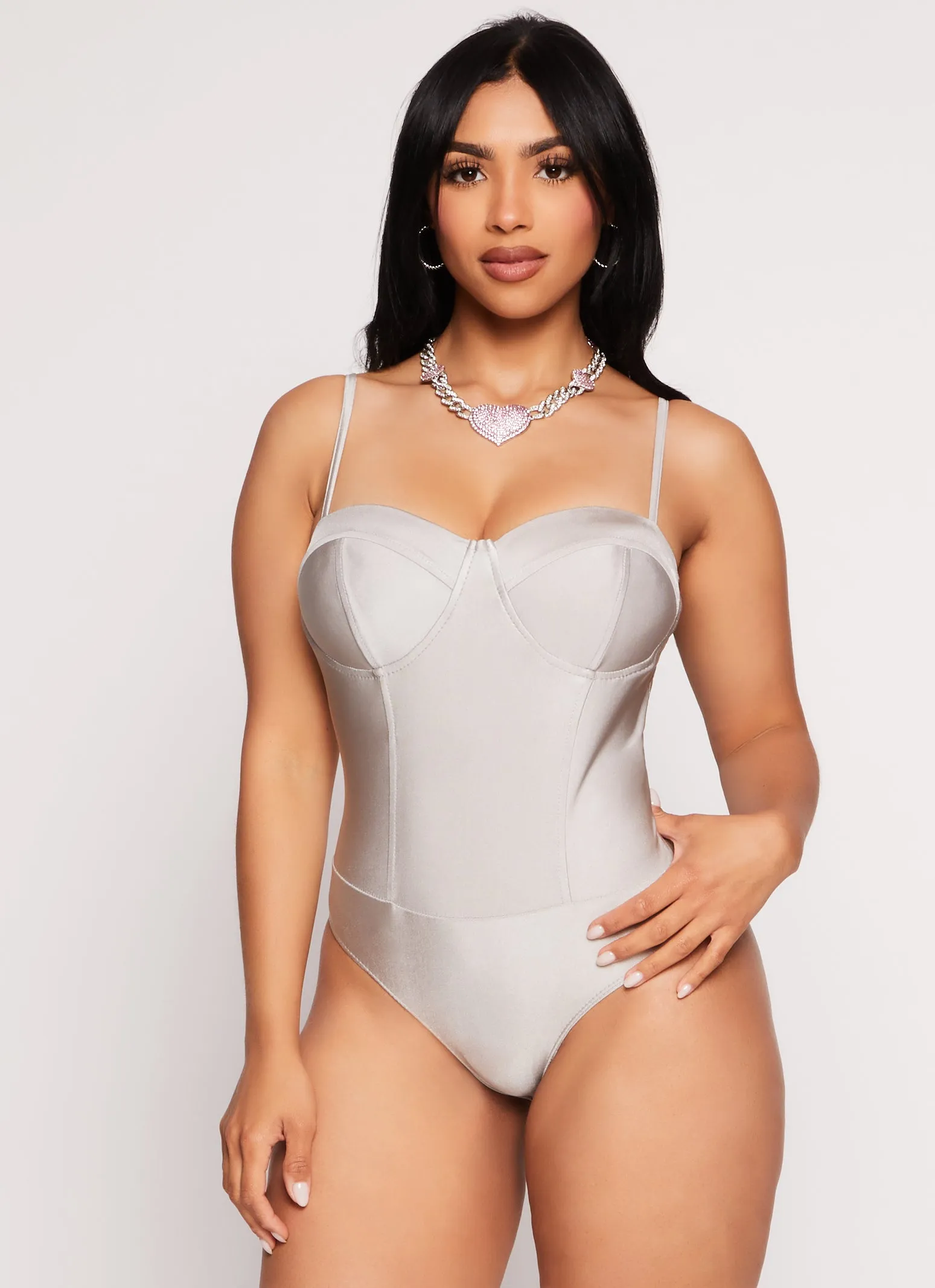 Haute Monde Sweetheart Cami Bodysuit sold by Rainbow product image thumbnail 4