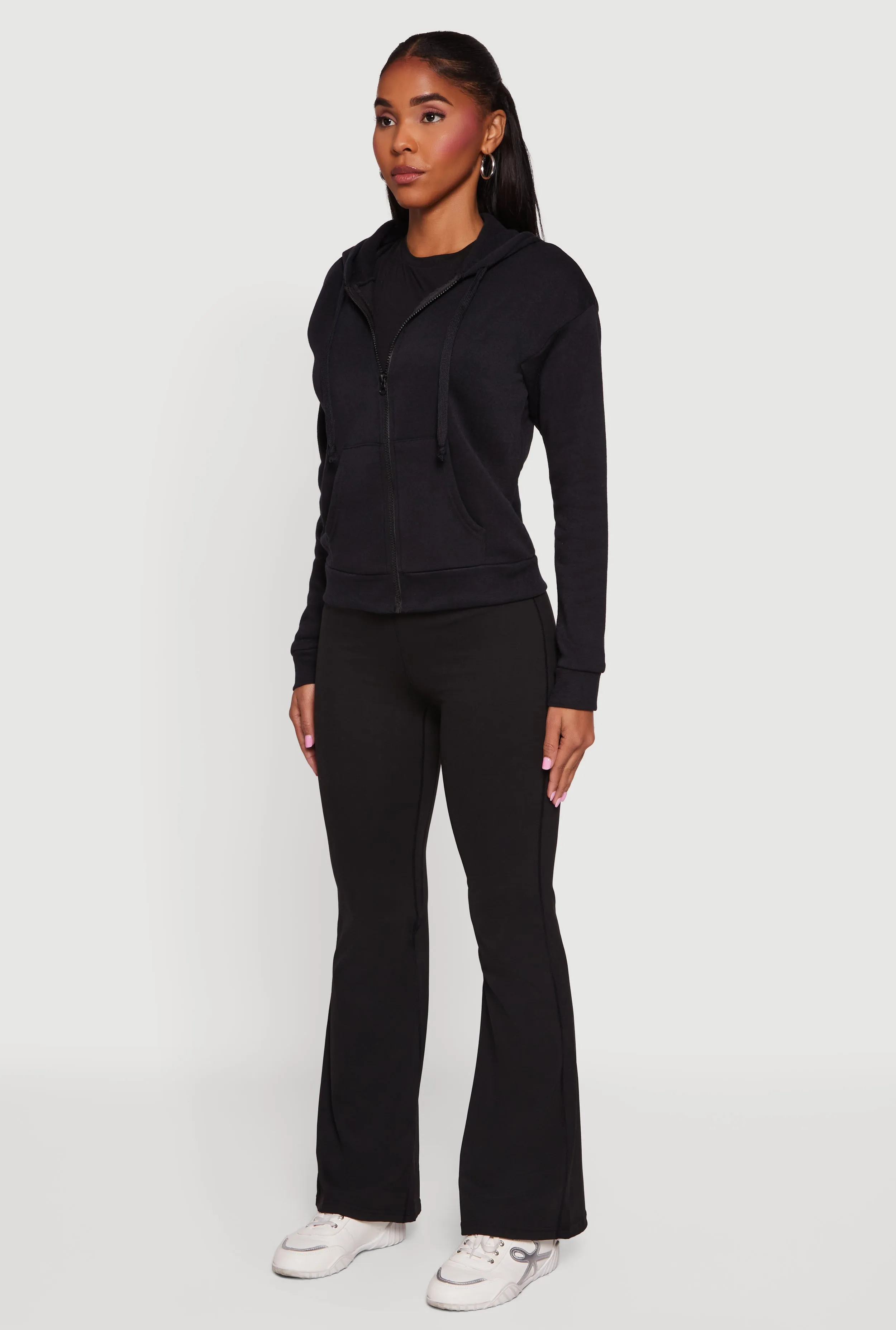 Fleece Zip Front Hooded Sweatshirt sold by Rainbow product image thumbnail 5