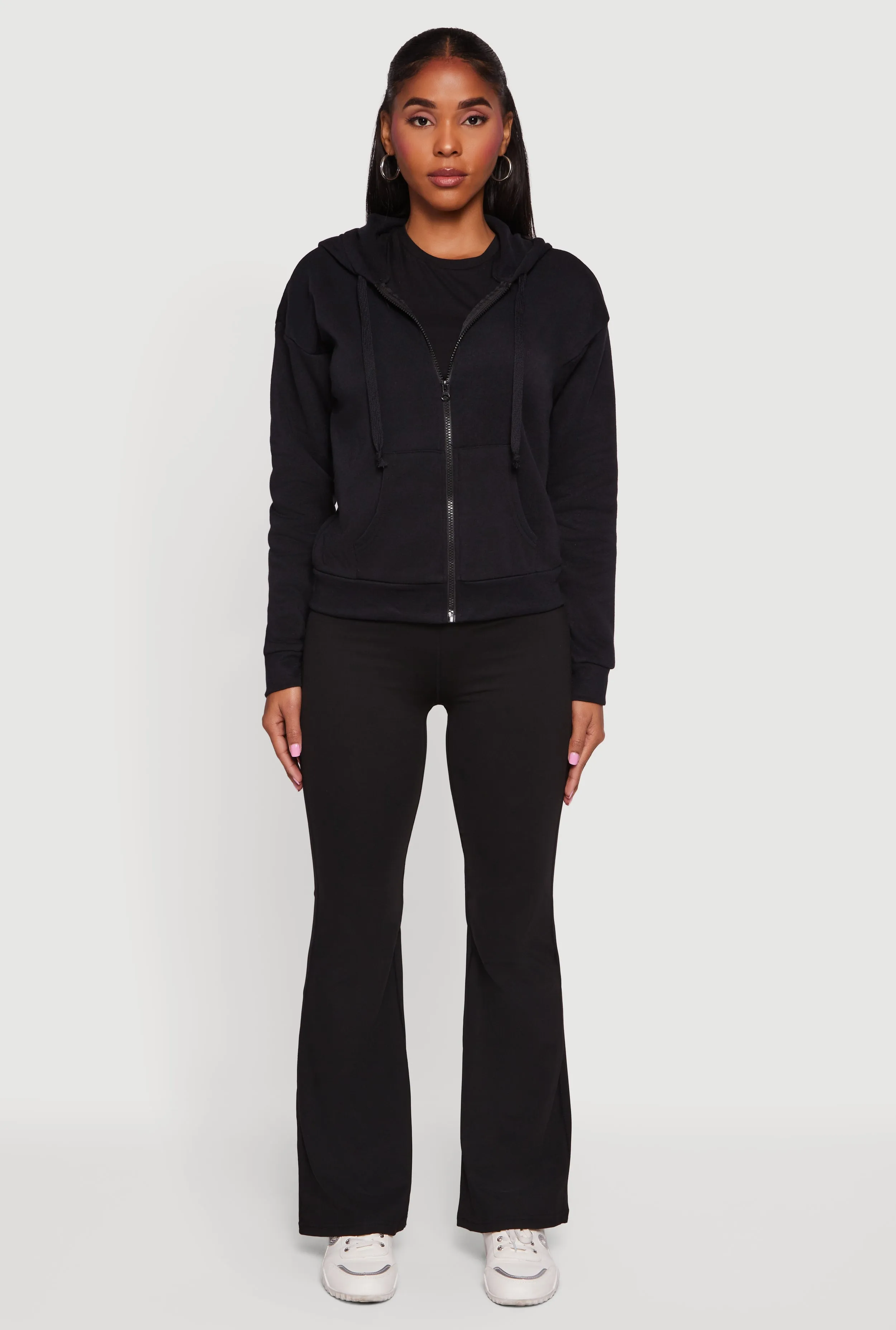 Fleece Zip Front Hooded Sweatshirt sold by Rainbow product image thumbnail 3