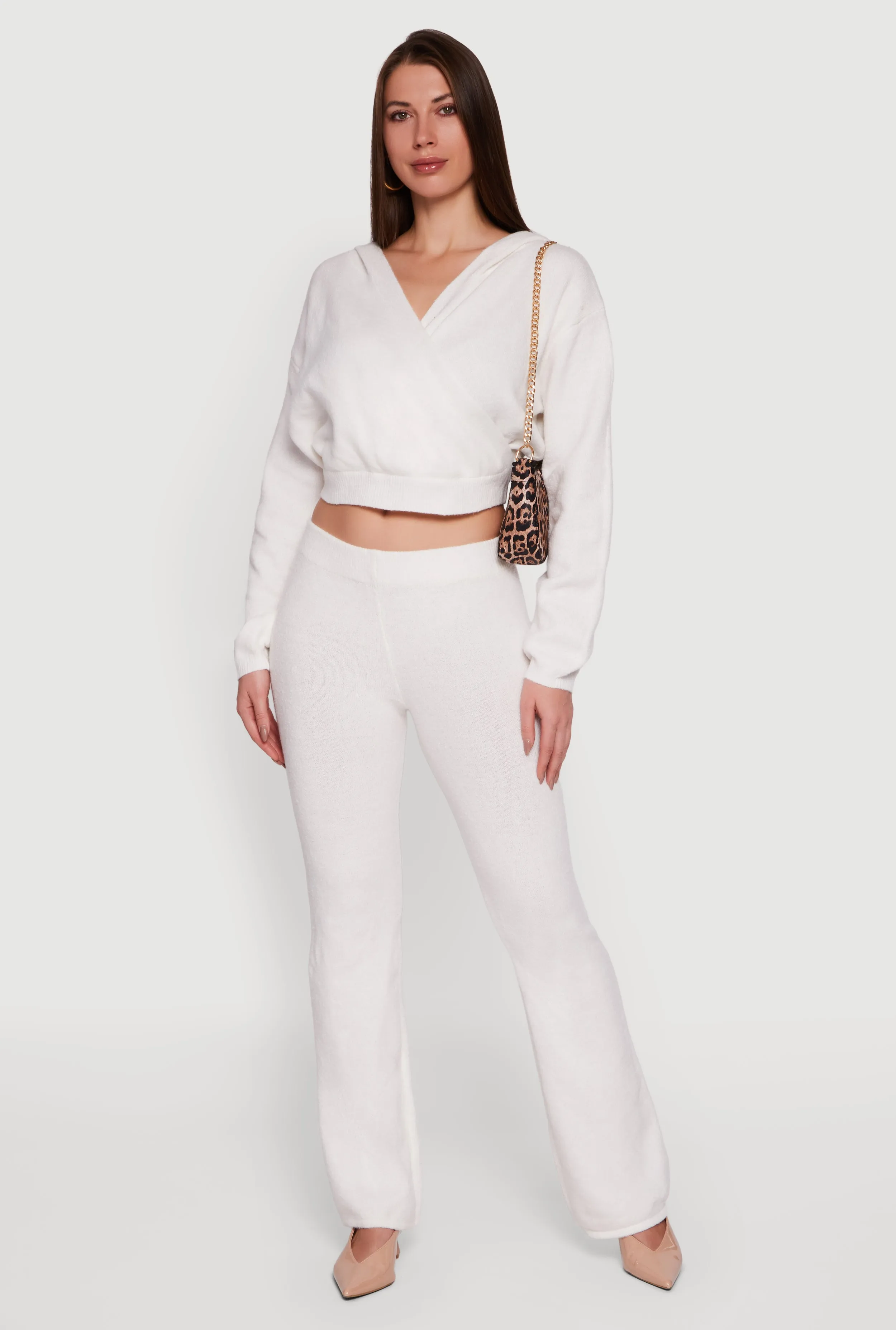 Almost Famous Brushed Knit Pull On Flare Pants sold by Rainbow product image thumbnail 3