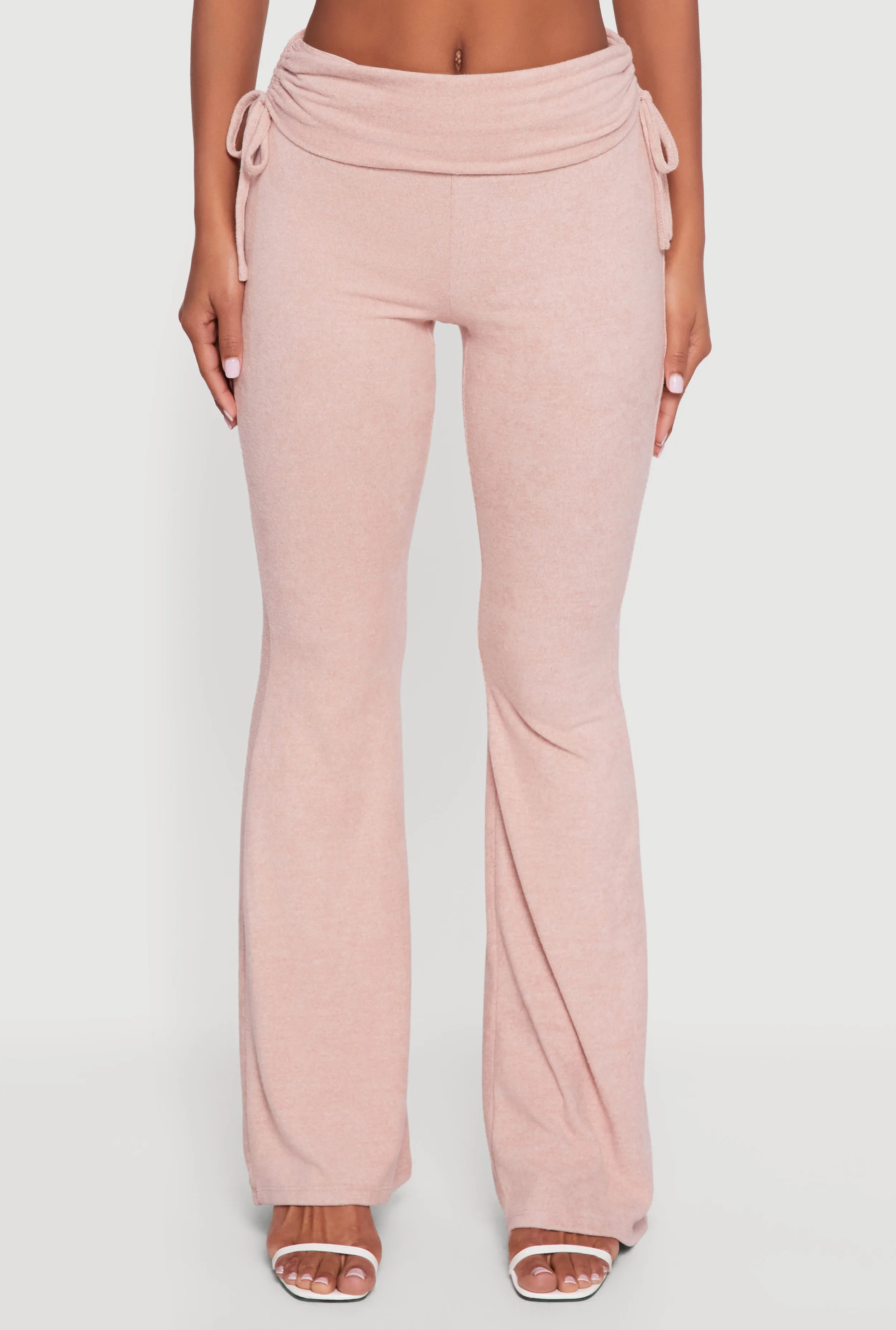 Ruched Fold Over Flare Pants sold by Rainbow product image thumbnail 3