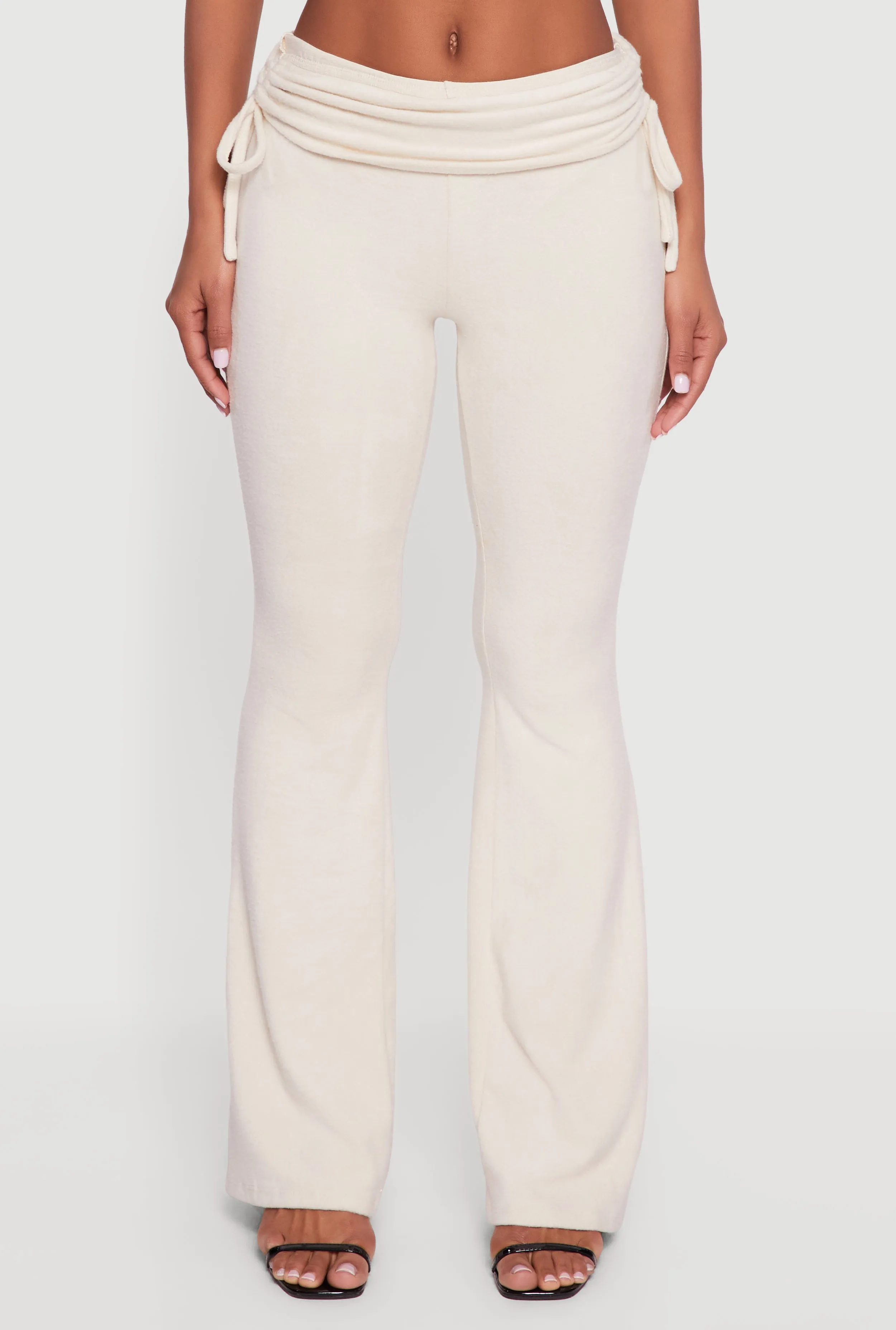 Ruched Fold Over Flare Pants sold by Rainbow product image thumbnail 3