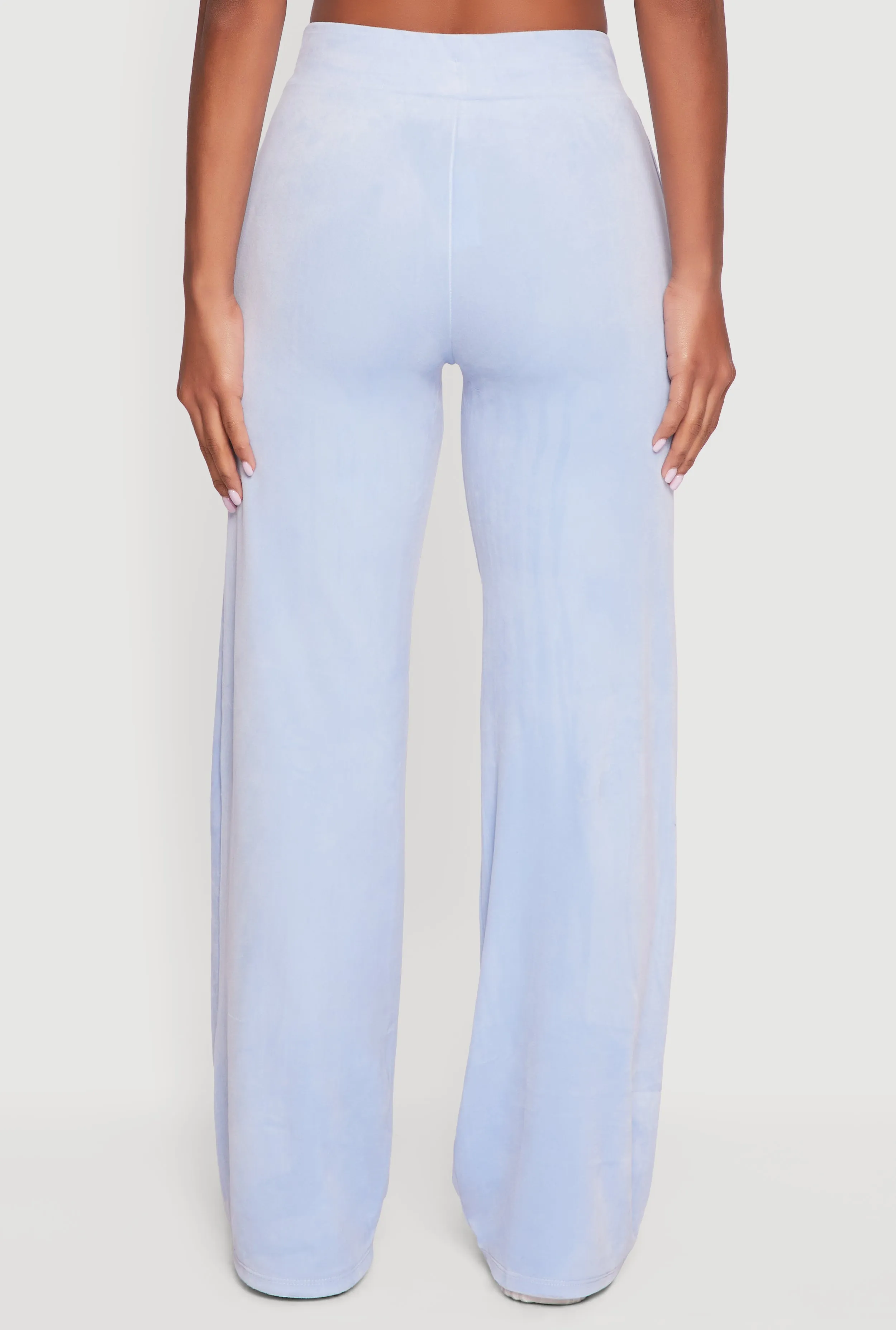 Drawstring High Waisted Velour Sweatpants sold by Rainbow product image thumbnail 5