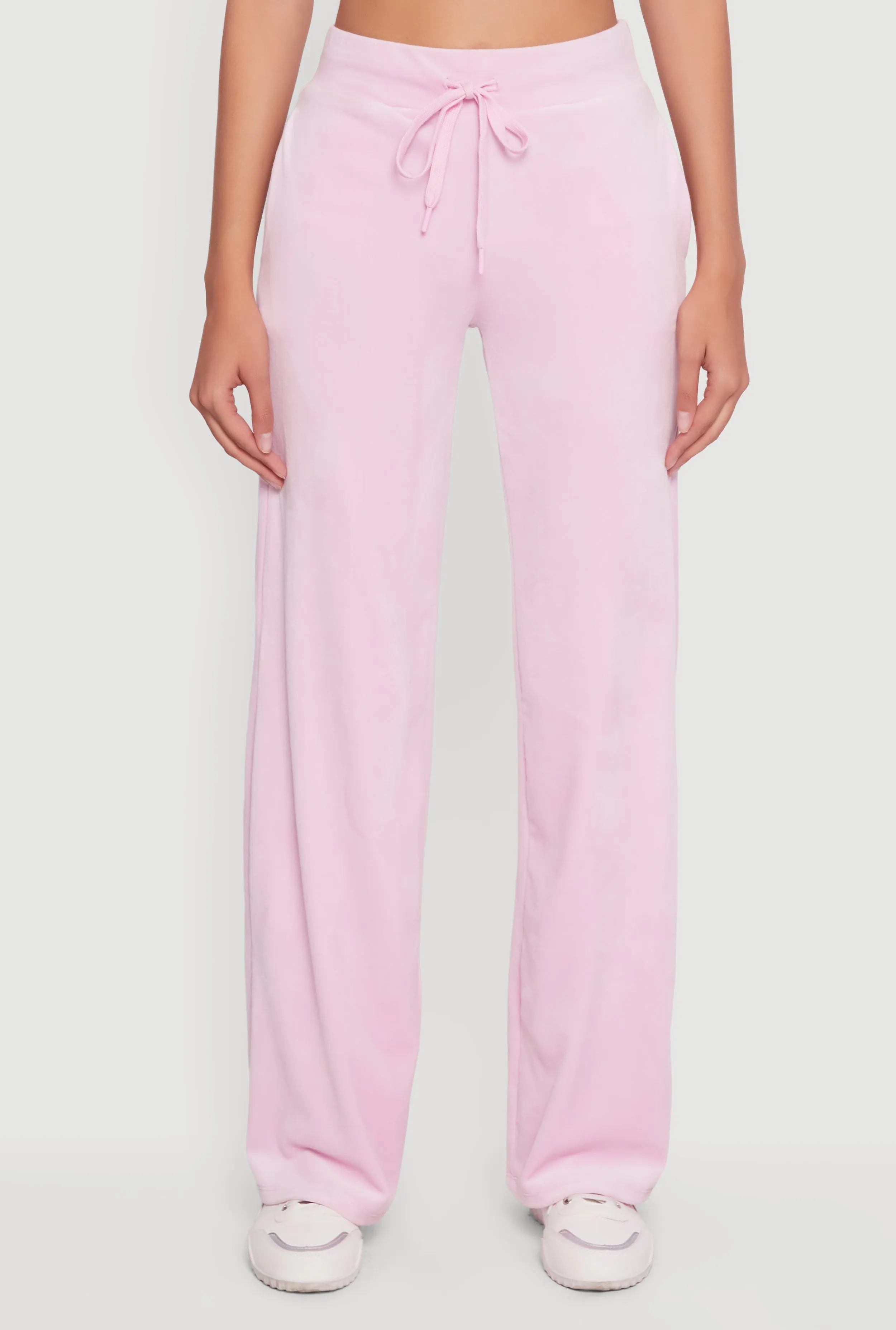 Drawstring High Waisted Velour Sweatpants sold by Rainbow product image thumbnail 3