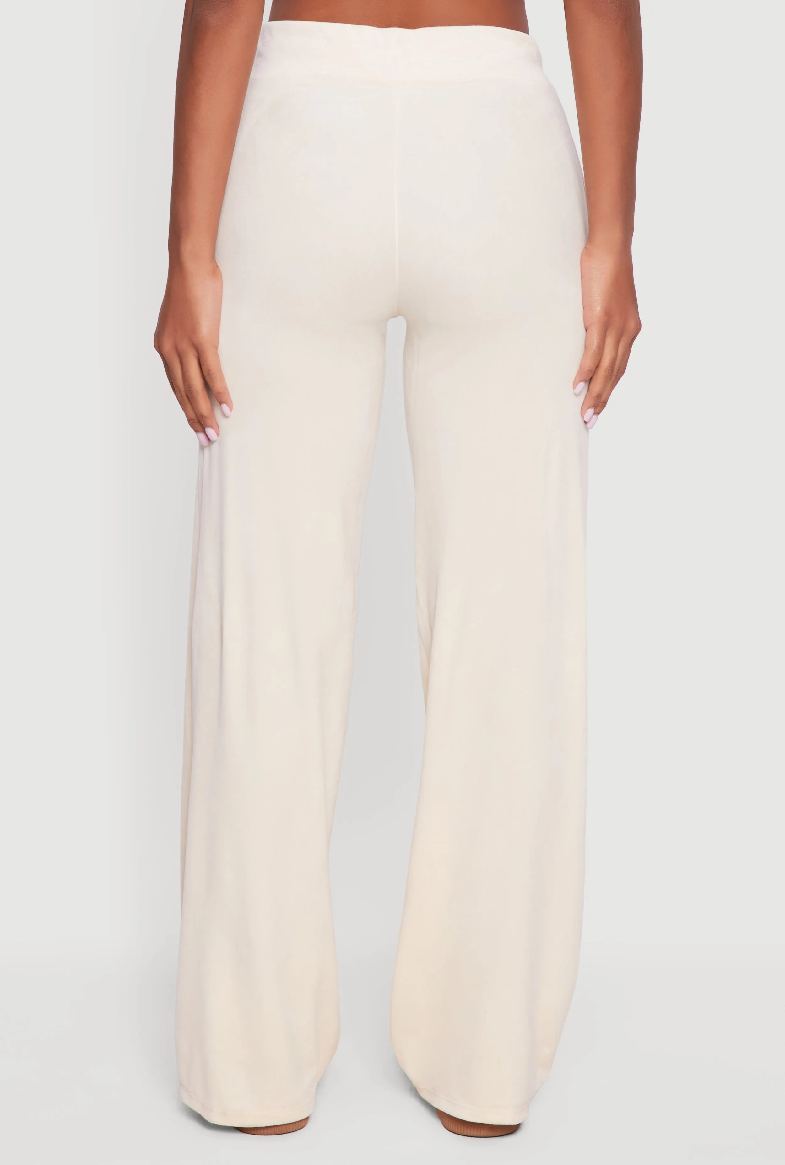 Drawstring High Waisted Velour Sweatpants sold by Rainbow product image thumbnail 5
