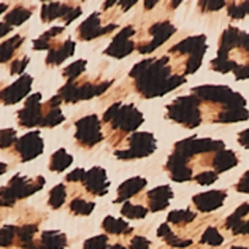 Trendy Leopard Print Fold Over Rib Knit Flare Leg Pants sold by Rainbow product image thumbnail 4