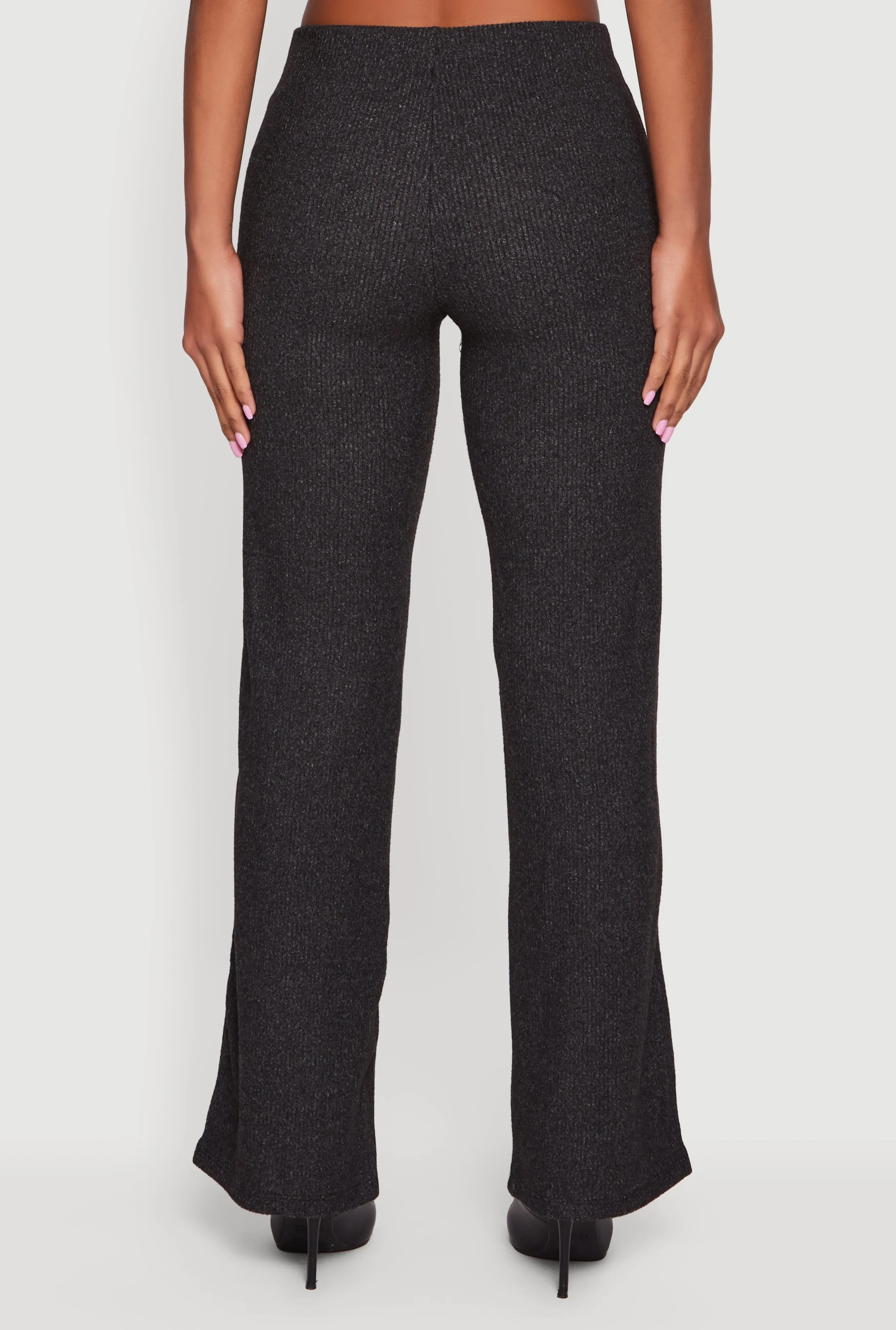 Ribbed Knit Straight Leg Pull On Pants sold by Rainbow product image thumbnail 5