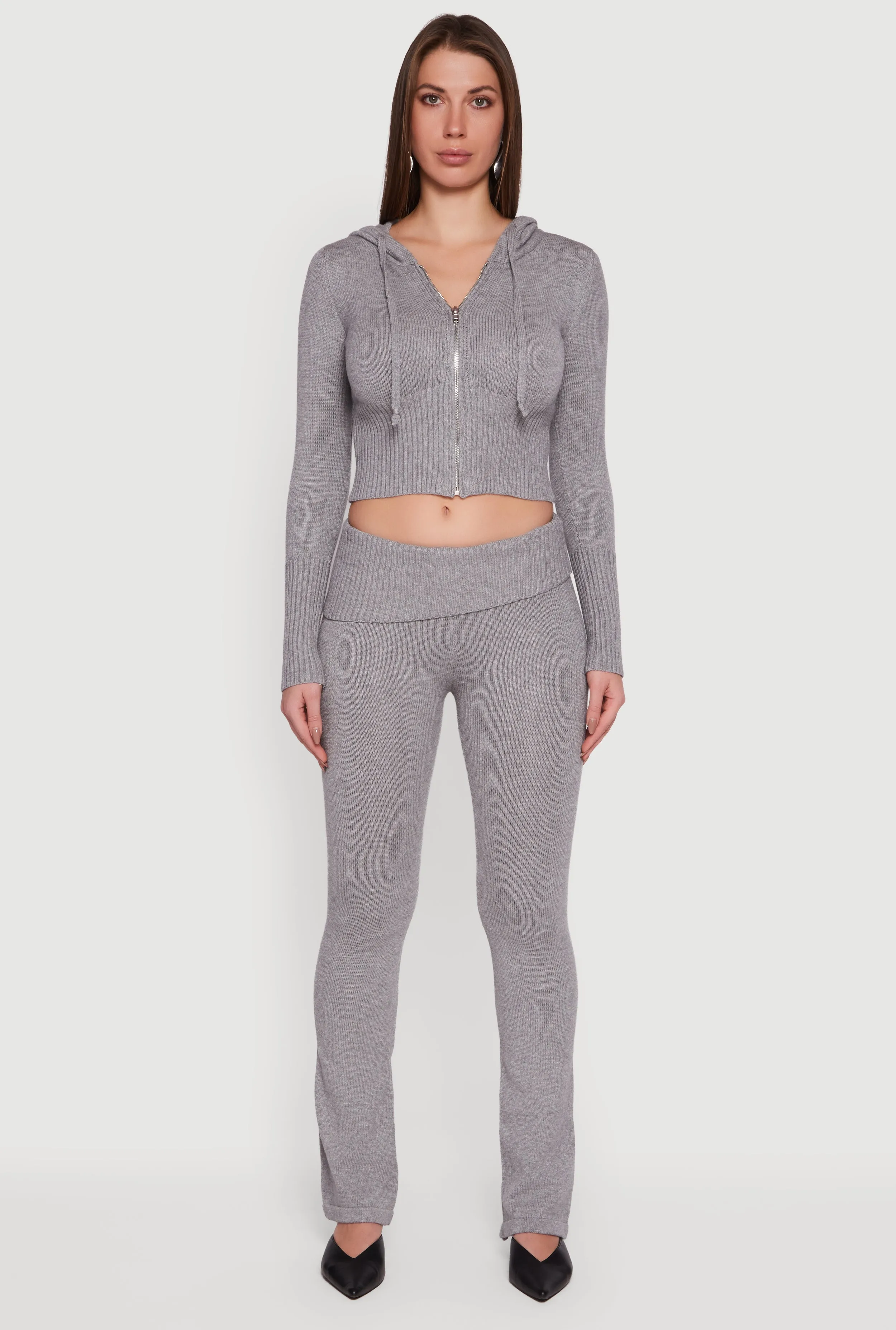 Slim Bootcut Fold Over Pants sold by Rainbow product image thumbnail 2