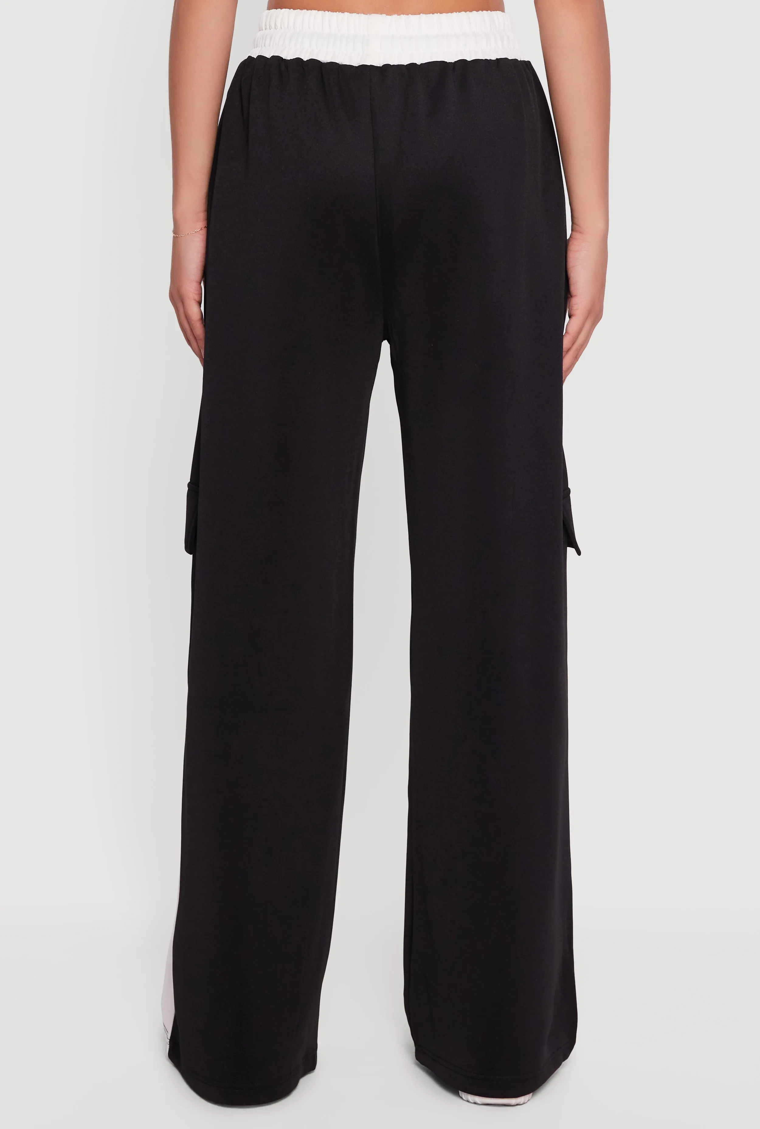 High Waisted Stripe Detail Wide Leg Active Pants sold by Rainbow product image thumbnail 5