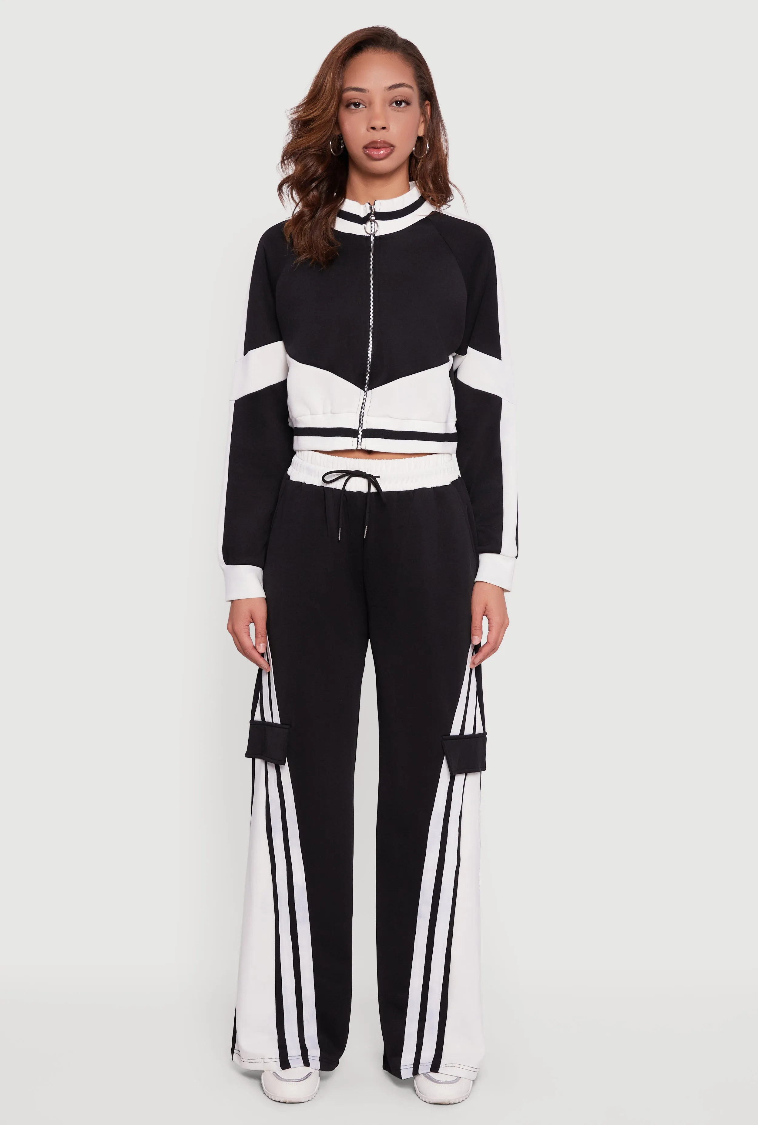 Color Blocked Detail Zip Front Track Jacket sold by Rainbow product image thumbnail 3