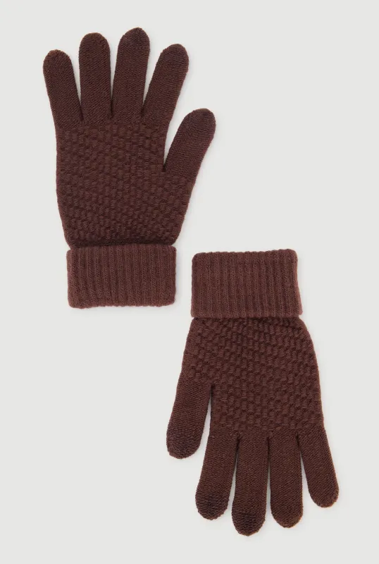 Textured Knit Texting Gloves sold by Rainbow