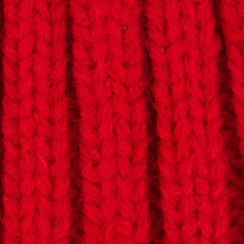 Double Faux Fur Pom Pom Rib Knit Beanie sold by Rainbow product image thumbnail 4