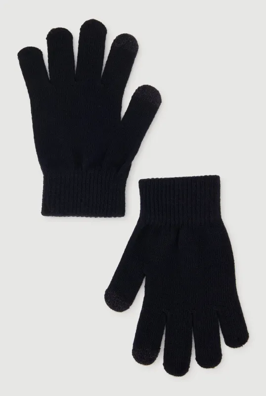 Ribbed Knit Texting Gloves sold by Rainbow