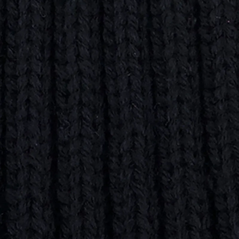 Trendy Faux Fur Pom Pom Detail Ribbed Knit Beanie sold by Rainbow product image thumbnail 4