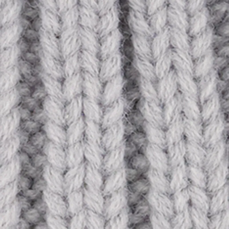 Double Faux Fur Pom Pom Rib Knit Beanie sold by Rainbow product image thumbnail 4