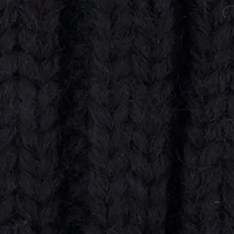 Double Faux Fur Pom Pom Rib Knit Beanie sold by Rainbow product image thumbnail 4