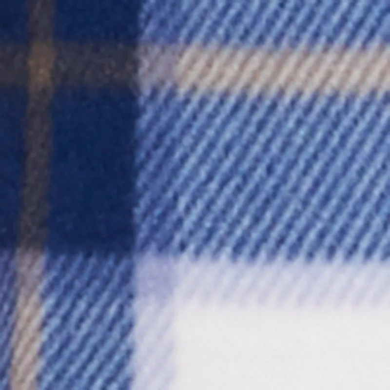 Plaid Patterned Hooded Open Front Sherpa Jacket sold by Rainbow product image thumbnail 4