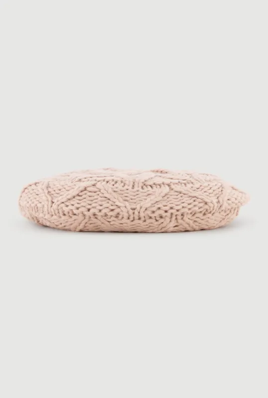 Cozy Cable Knit Beret sold by Rainbow