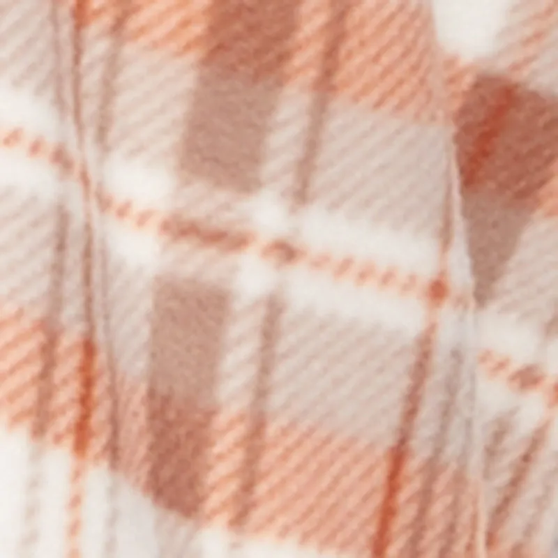Plaid Color Block Sherpa Button Front Shacket sold by Rainbow product image thumbnail 4