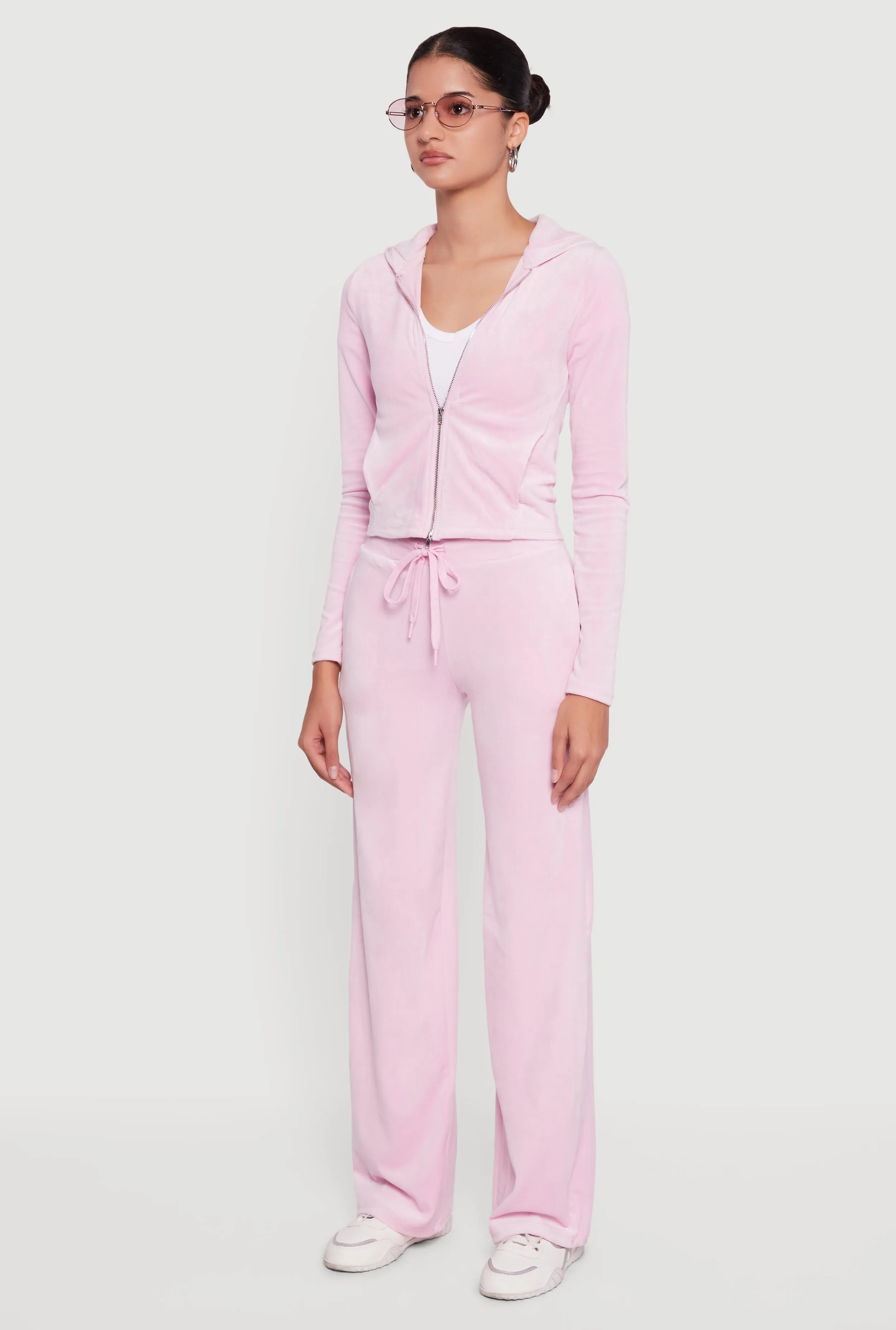 Hooded Zip Front Velour Jacket sold by Rainbow product image thumbnail 5