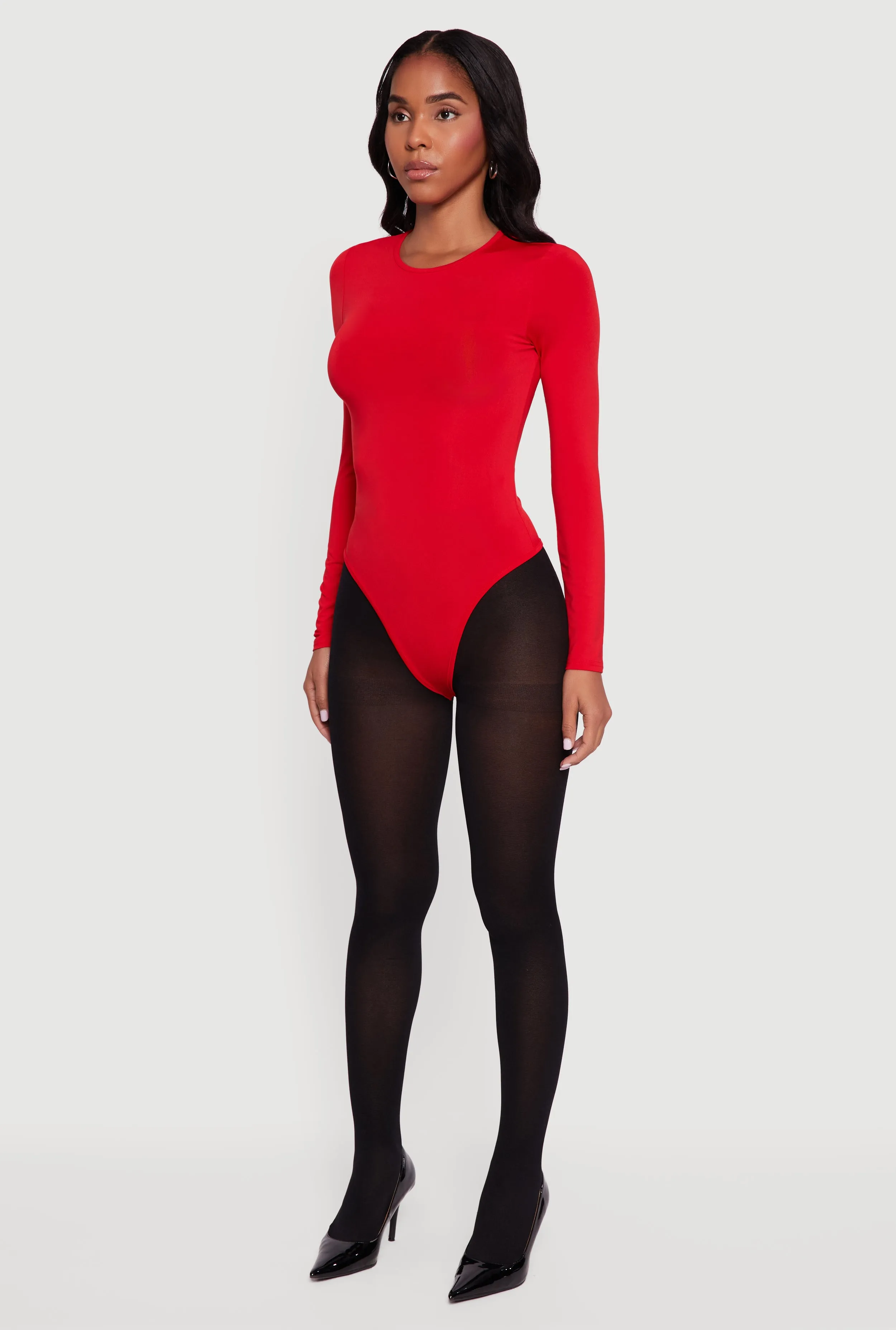 Long Sleeve Crew Neck Bodysuit sold by Rainbow product image thumbnail 5