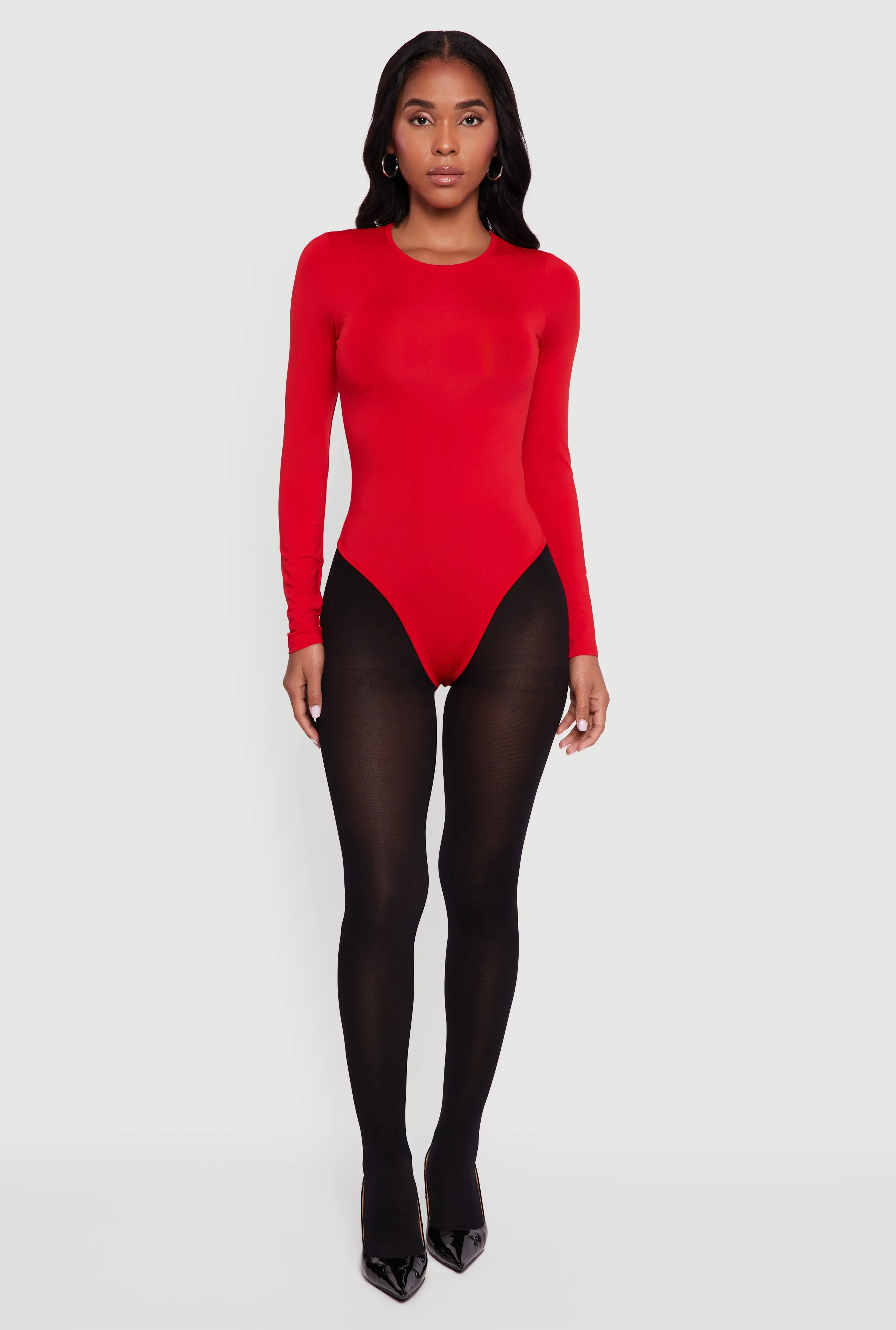 Long Sleeve Crew Neck Bodysuit sold by Rainbow product image thumbnail 3