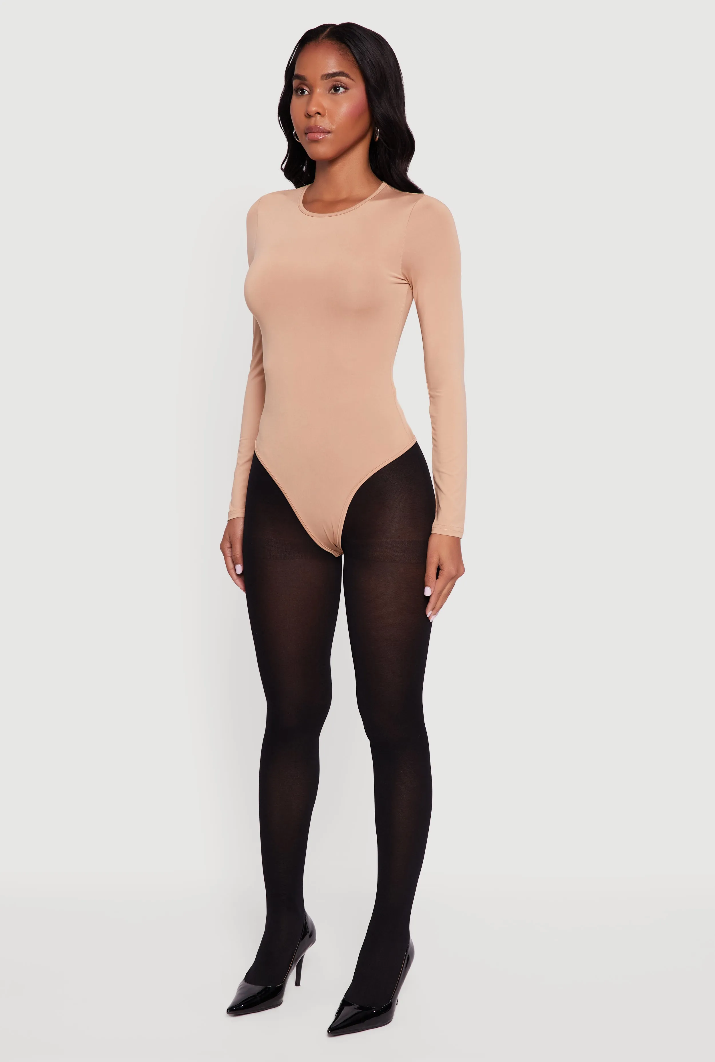 Long Sleeve Crew Neck Bodysuit sold by Rainbow product image thumbnail 5