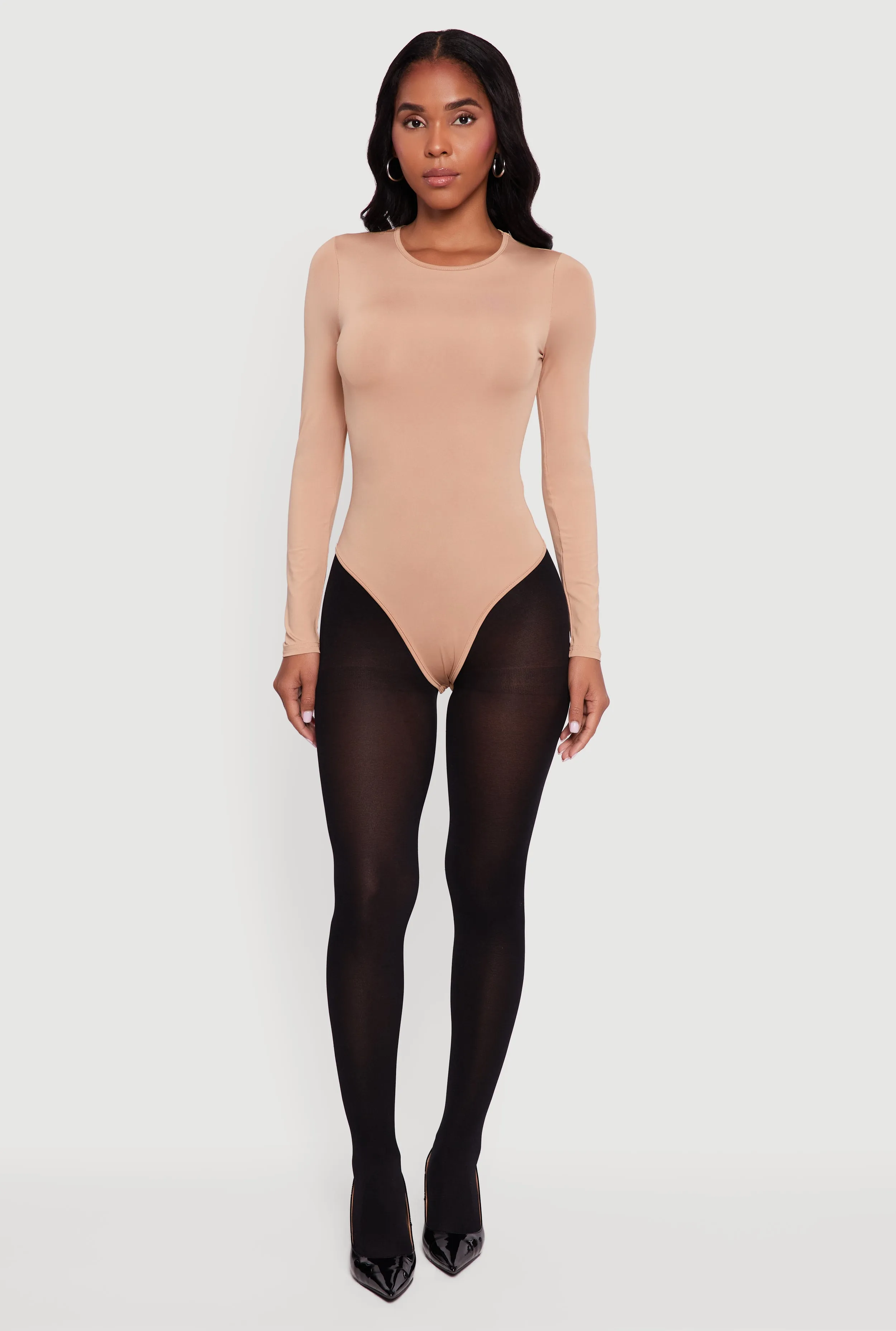 Long Sleeve Crew Neck Bodysuit sold by Rainbow product image thumbnail 3