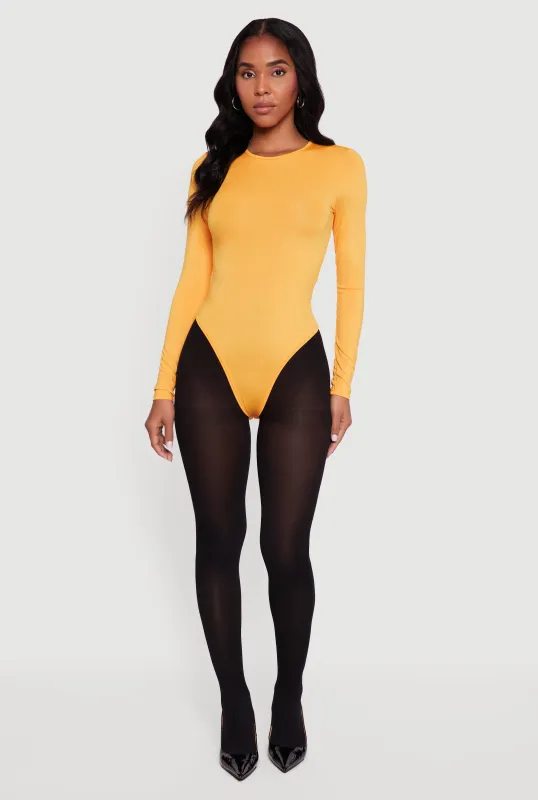 Long Sleeve Crew Neck Bodysuit sold by Rainbow