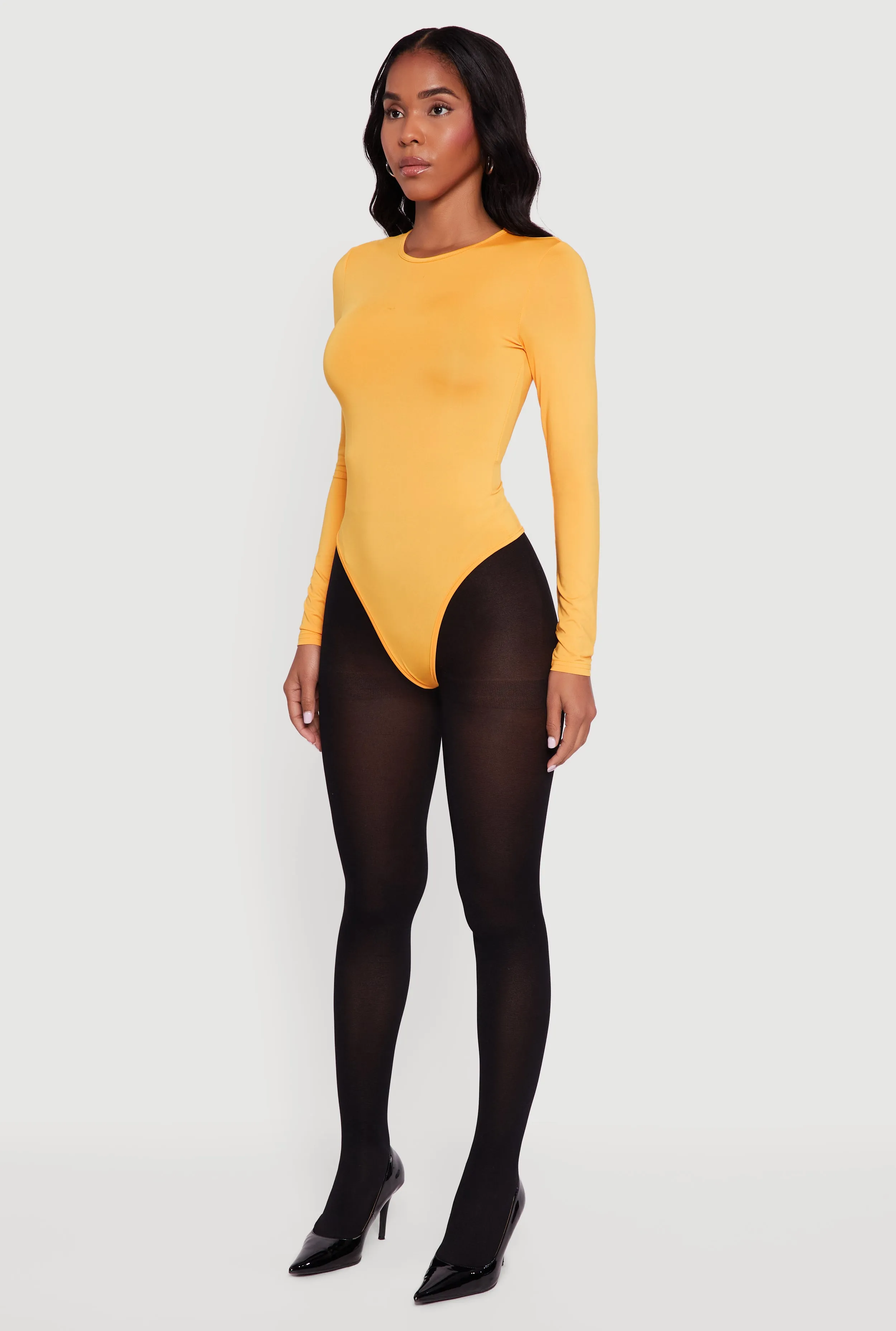 Long Sleeve Crew Neck Bodysuit sold by Rainbow product image thumbnail 5