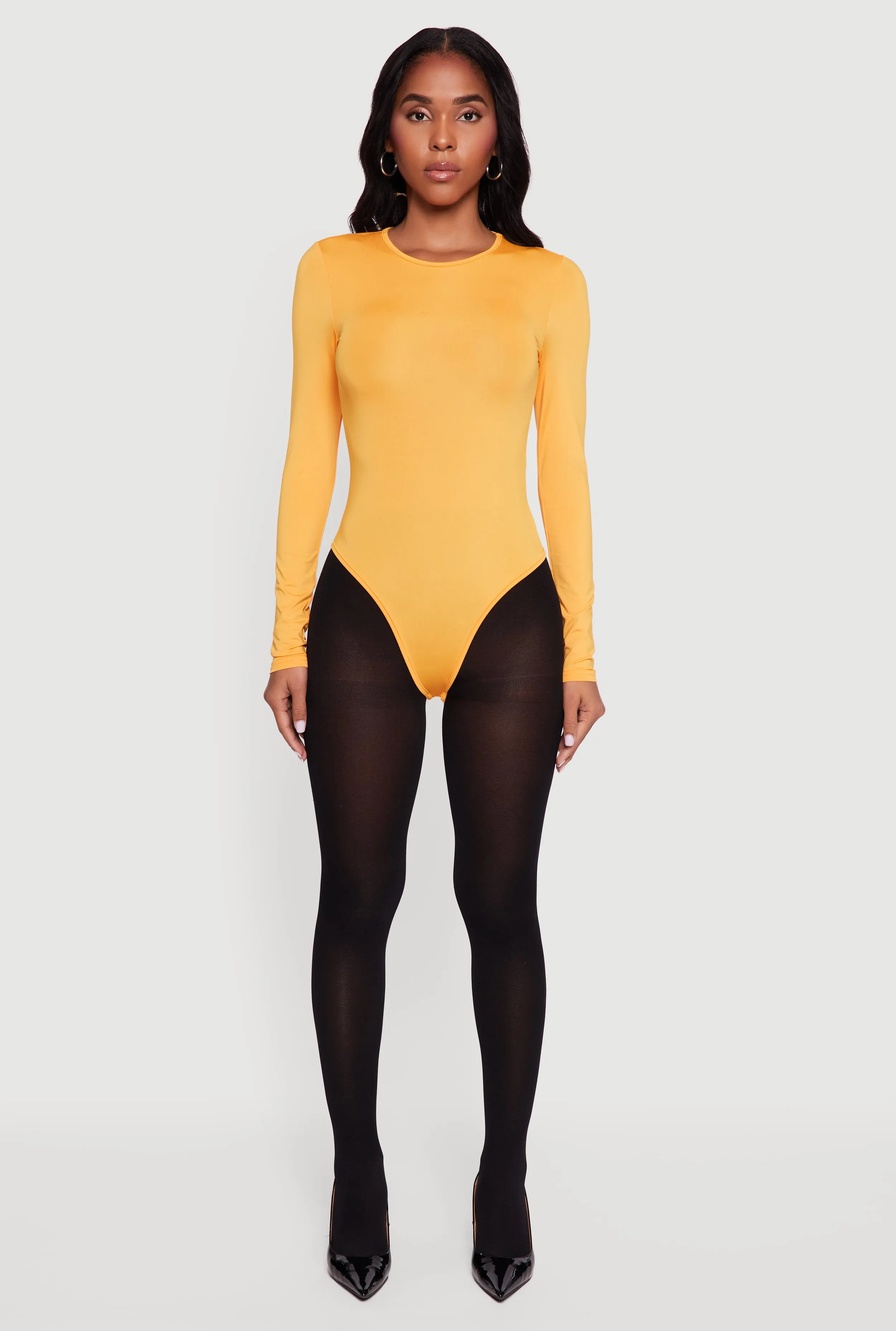 Long Sleeve Crew Neck Bodysuit sold by Rainbow product image thumbnail 3