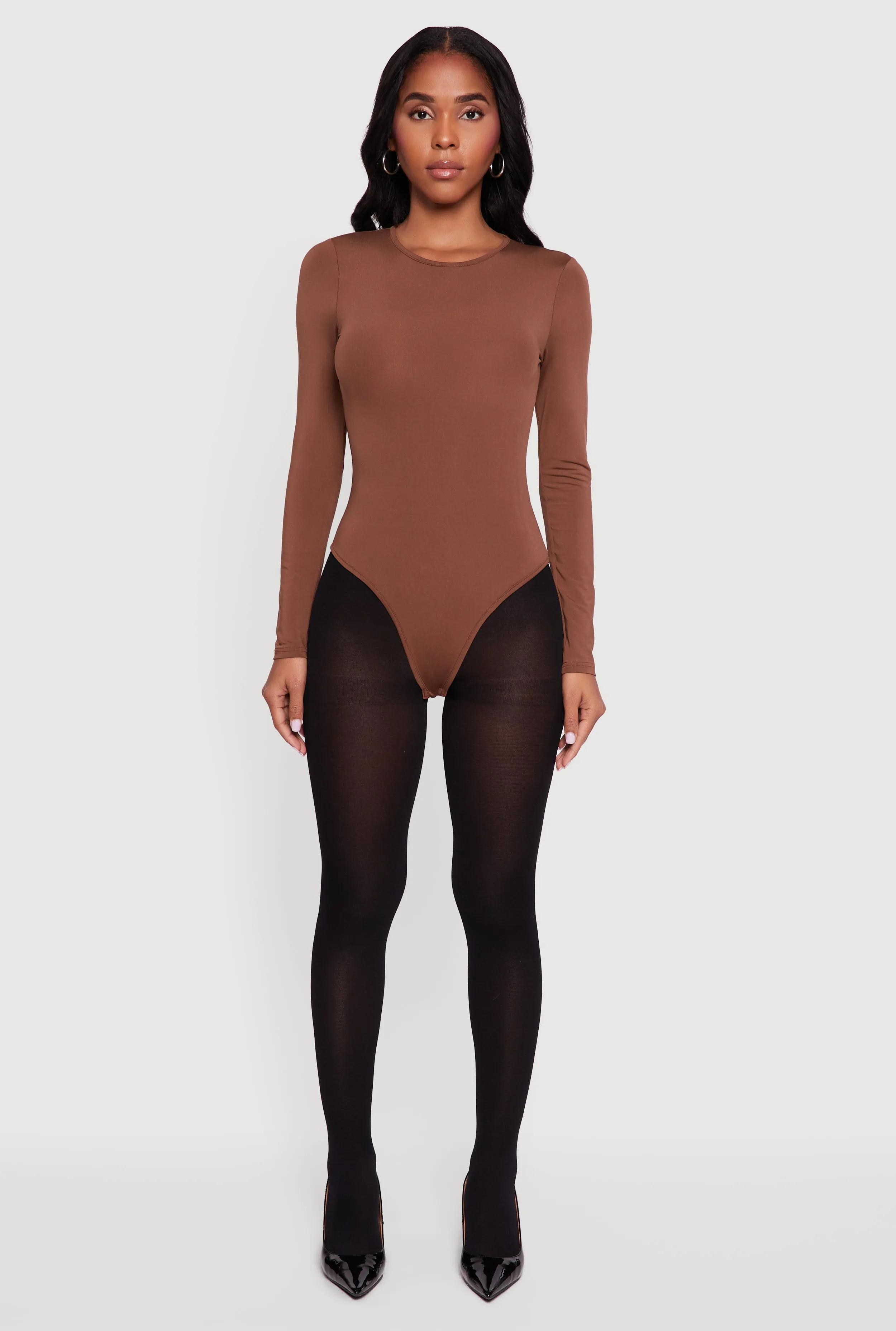 Long Sleeve Crew Neck Bodysuit sold by Rainbow product image thumbnail 3