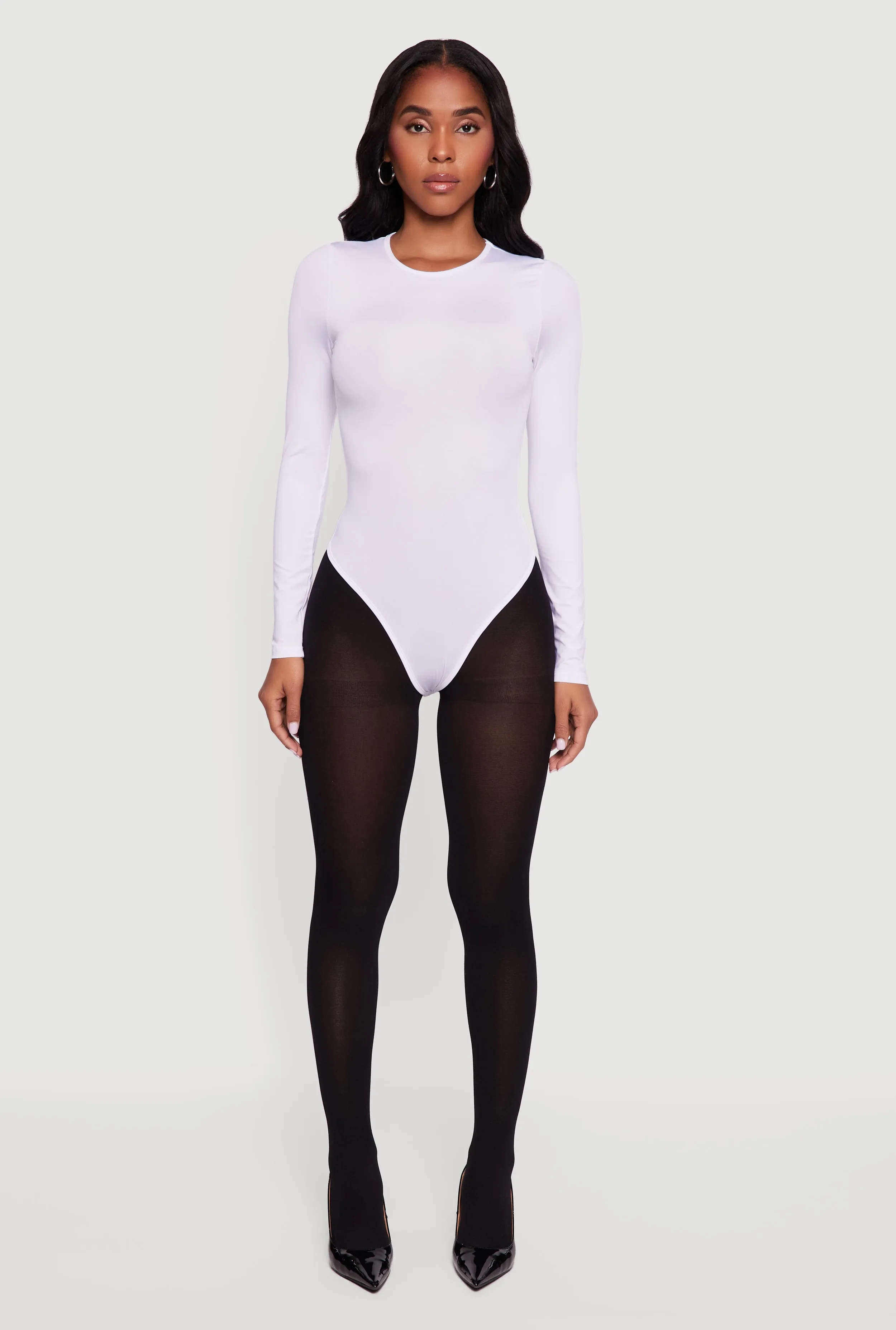 Long Sleeve Crew Neck Bodysuit sold by Rainbow product image thumbnail 3