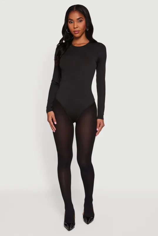 Long Sleeve Crew Neck Bodysuit sold by Rainbow