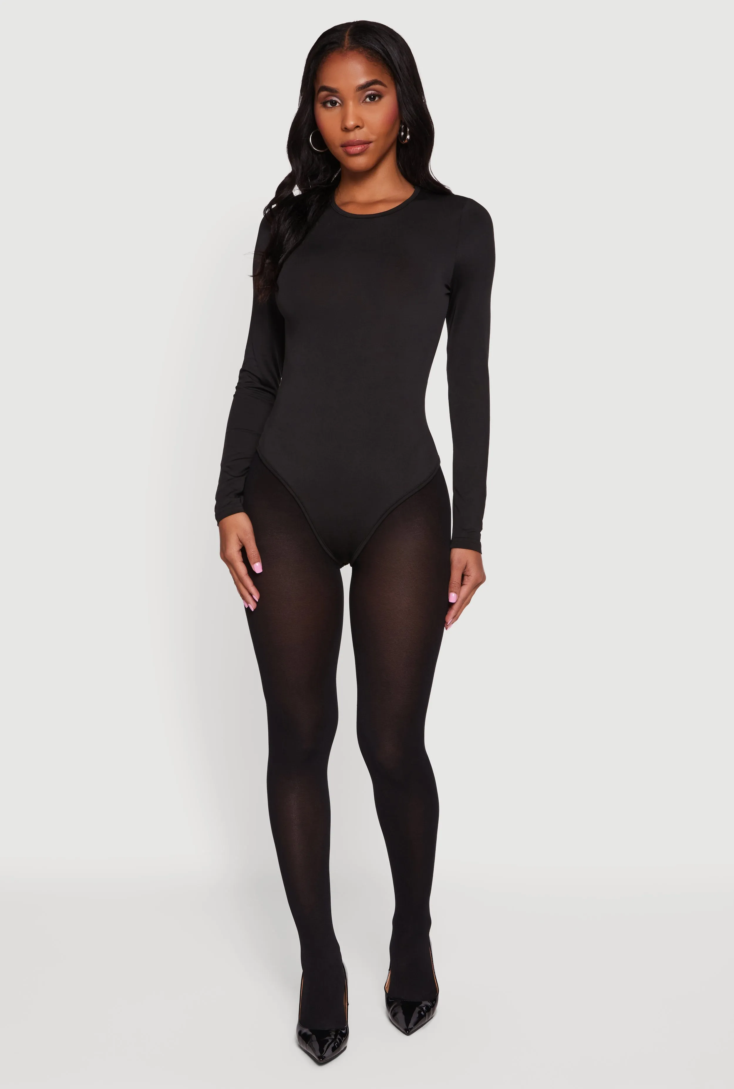 Long Sleeve Crew Neck Bodysuit sold by Rainbow