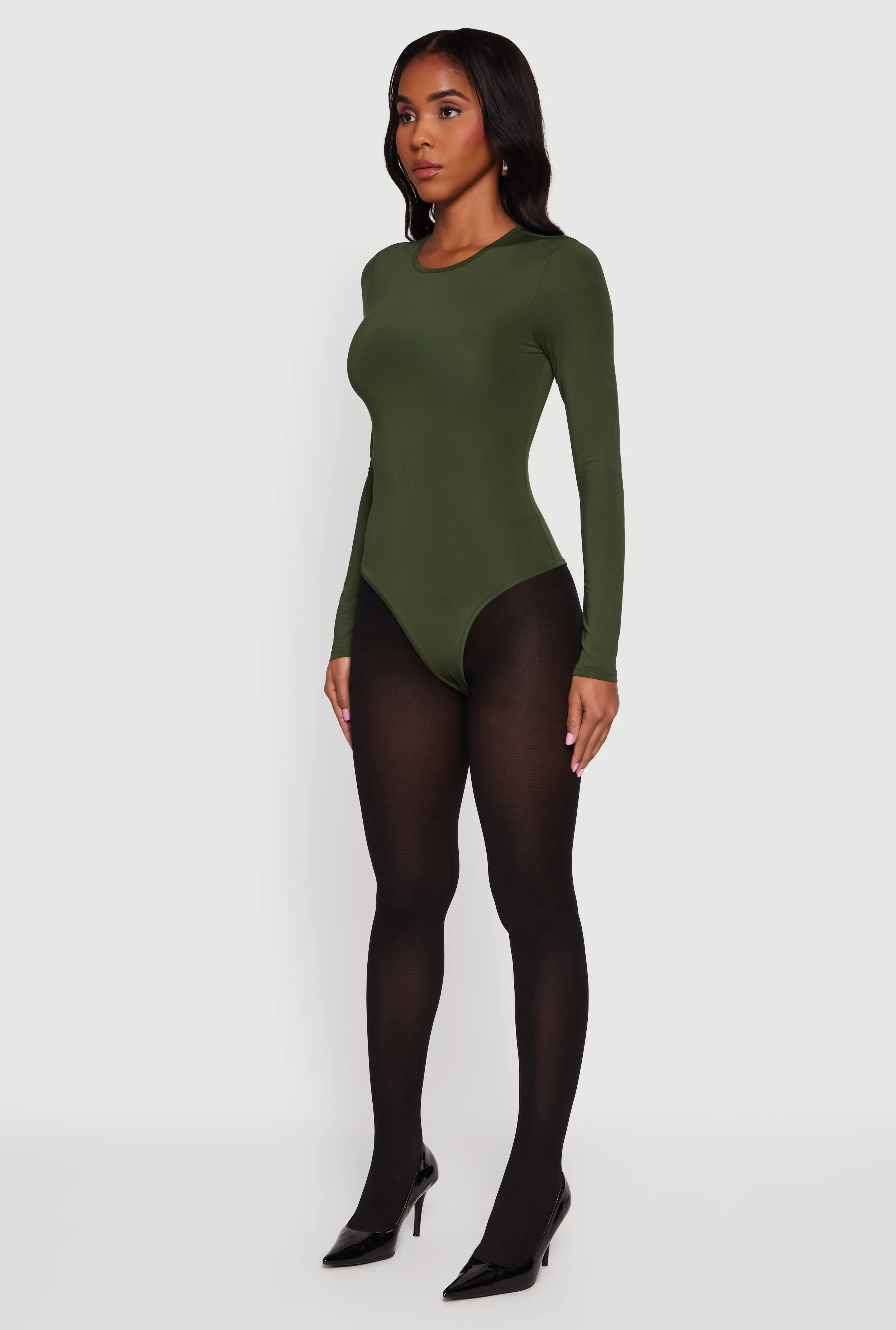 Long Sleeve Crew Neck Bodysuit sold by Rainbow product image thumbnail 5