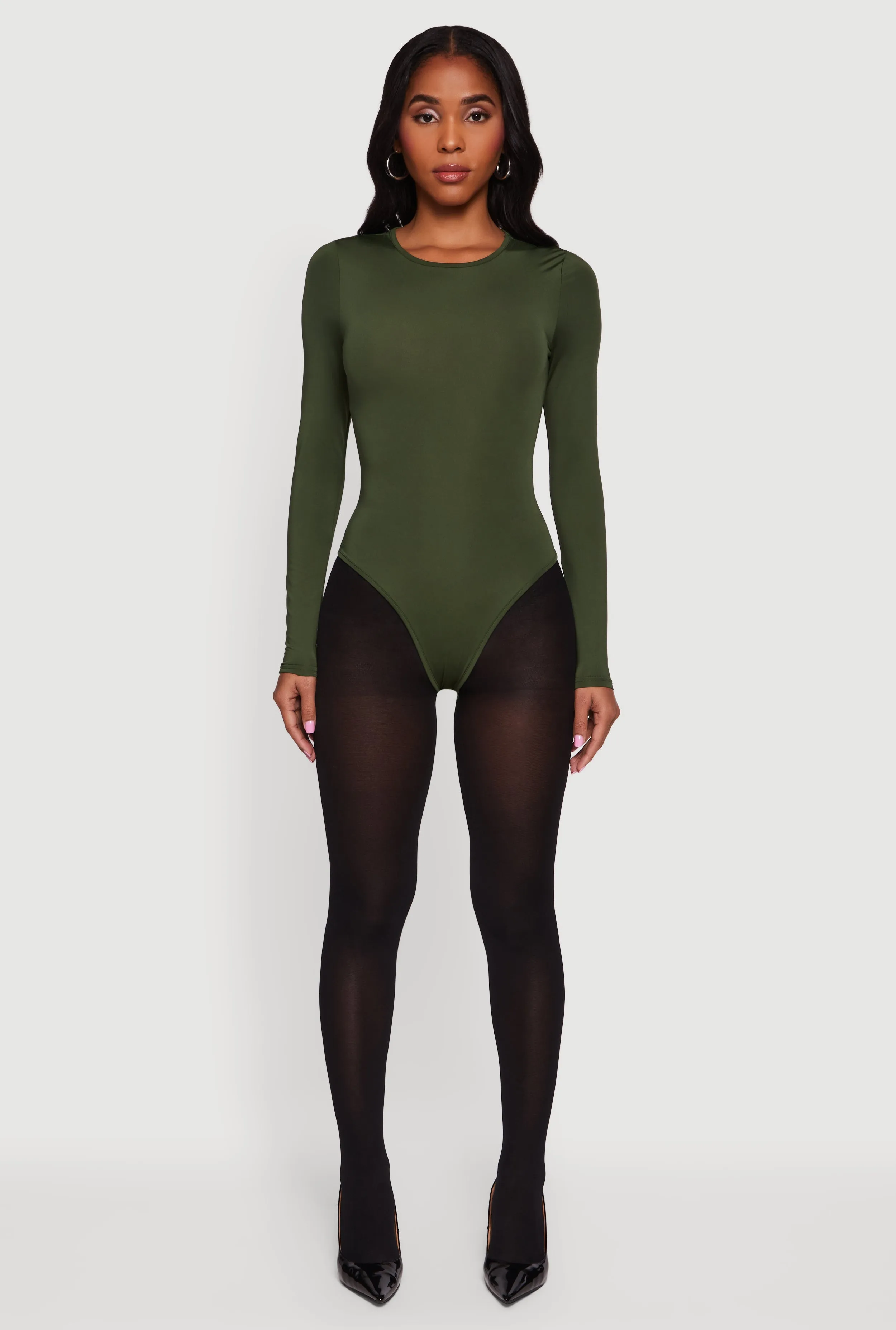 Long Sleeve Crew Neck Bodysuit sold by Rainbow product image thumbnail 3