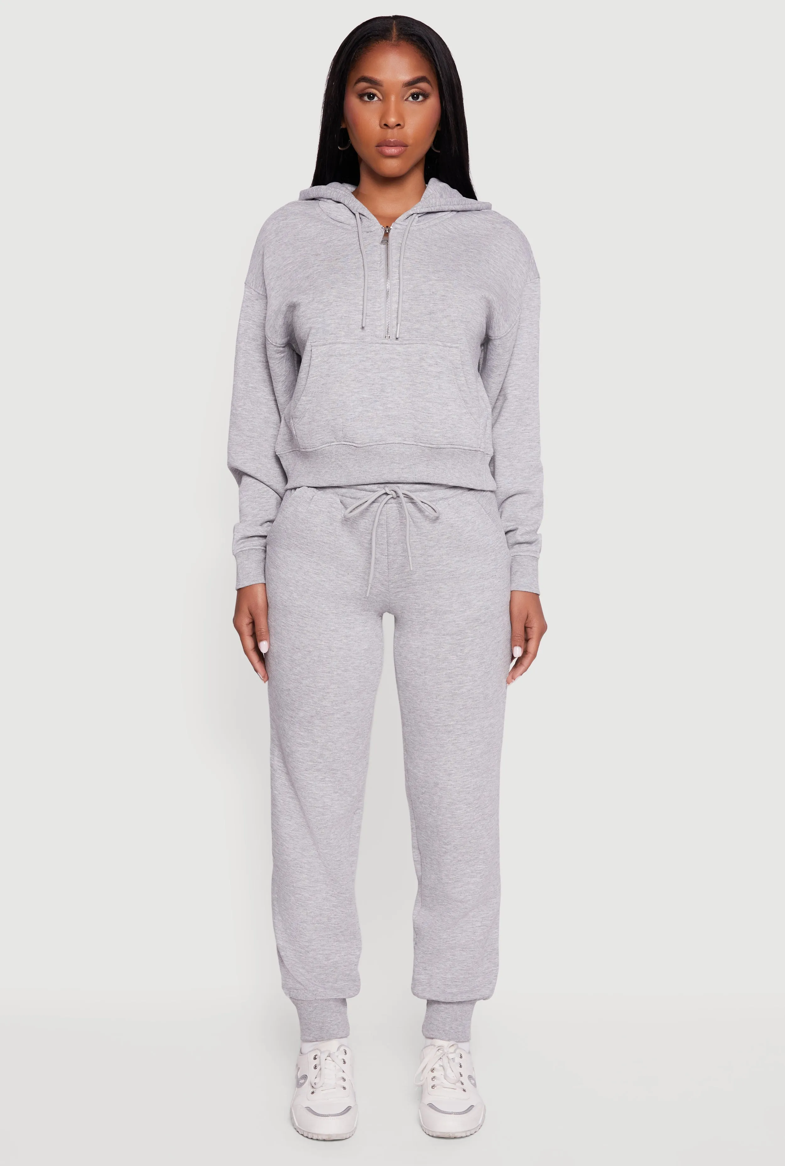 Fleece Lined Kangaroo Pocket Hooded Sweatshirt sold by Rainbow product image thumbnail 3