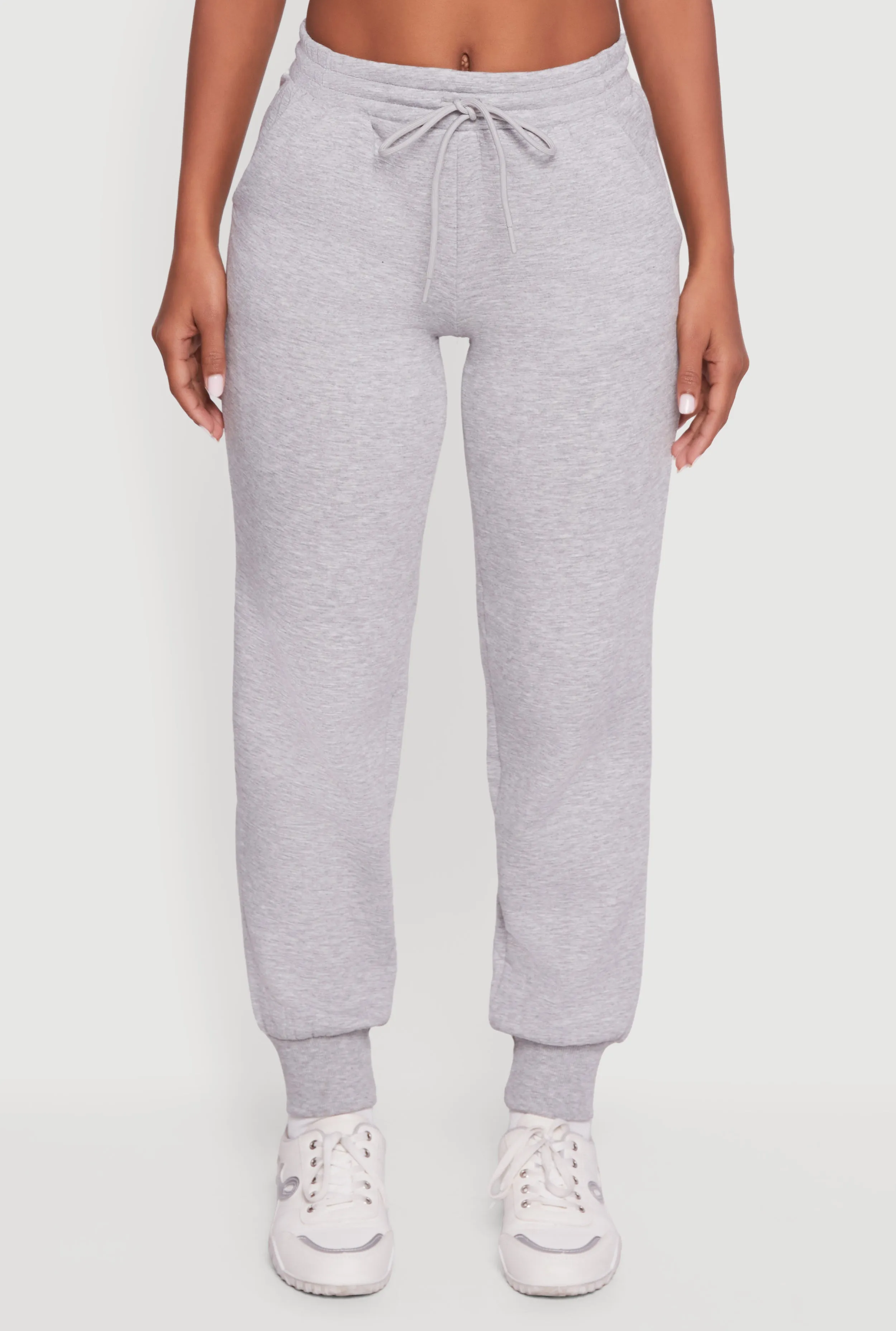 High Waisted Fleece Lined Drawstring Joggers sold by Rainbow product image thumbnail 3