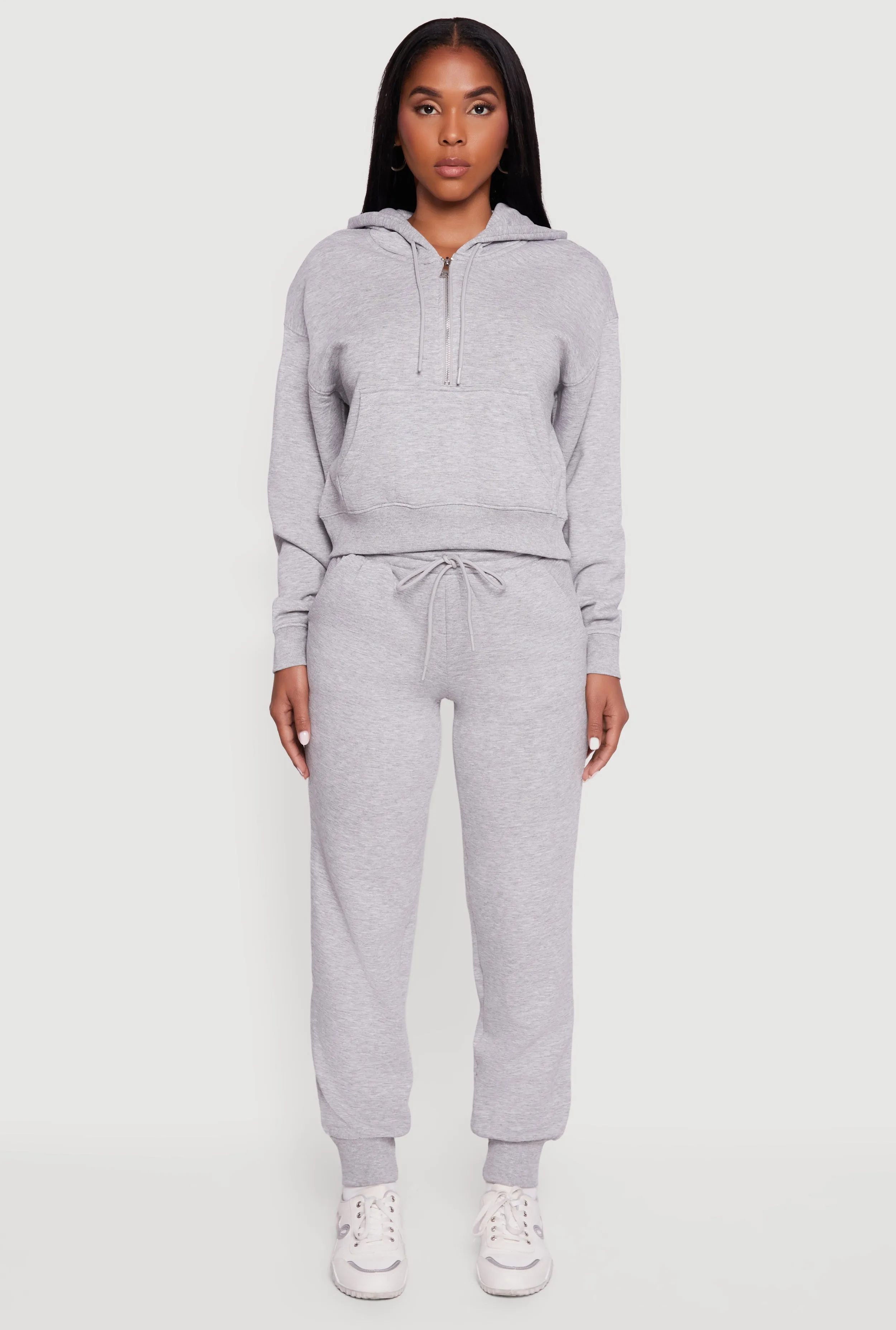 High Waisted Fleece Lined Drawstring Joggers sold by Rainbow product image thumbnail 2