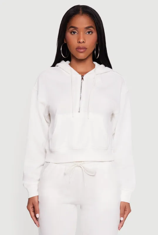 Fleece Lined Kangaroo Pocket Hooded Sweatshirt sold by Rainbow