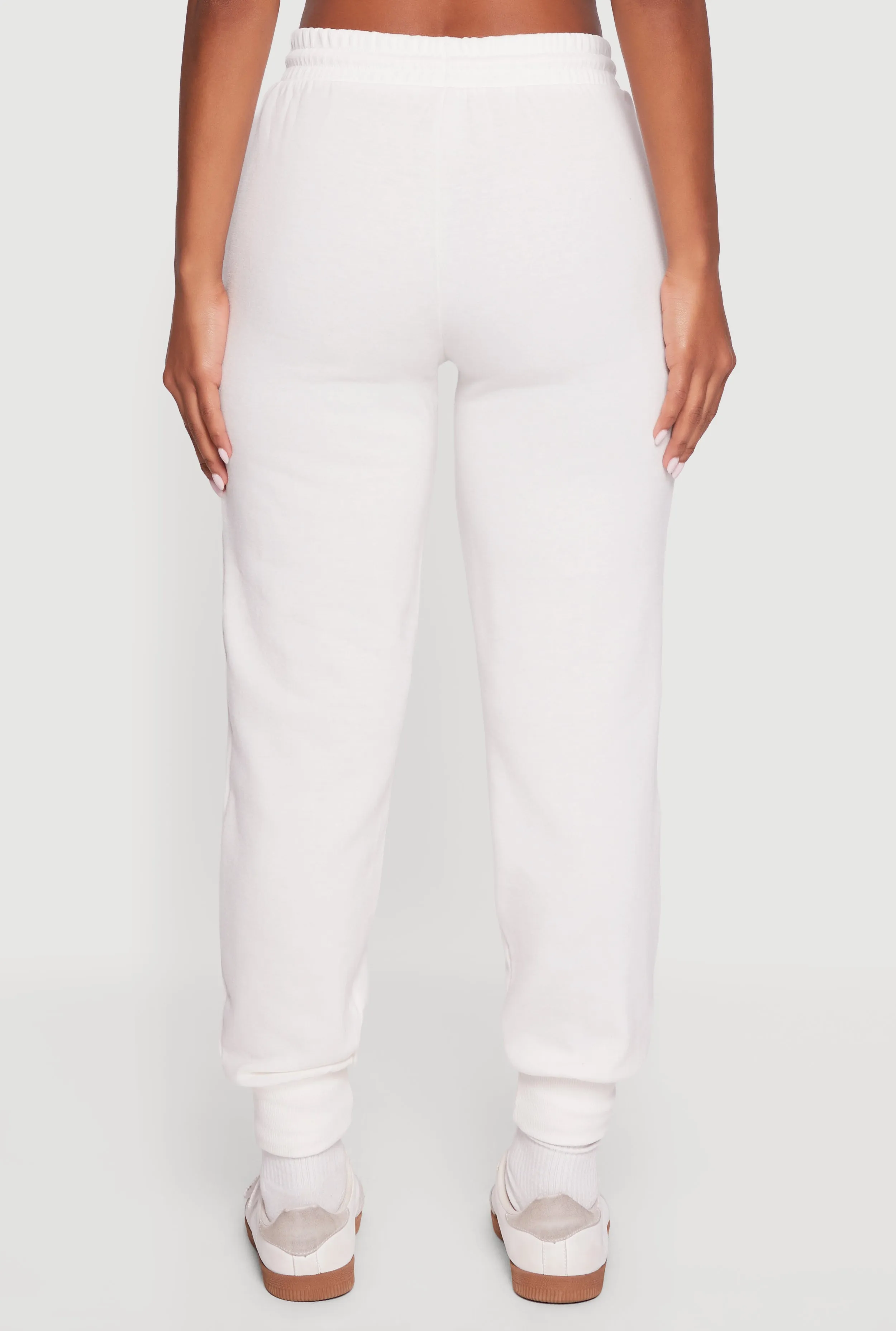 High Waisted Fleece Lined Drawstring Joggers sold by Rainbow product image thumbnail 5